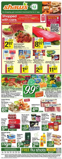 Weekly ad Shaws 10/09/2024 - 11/07/2024