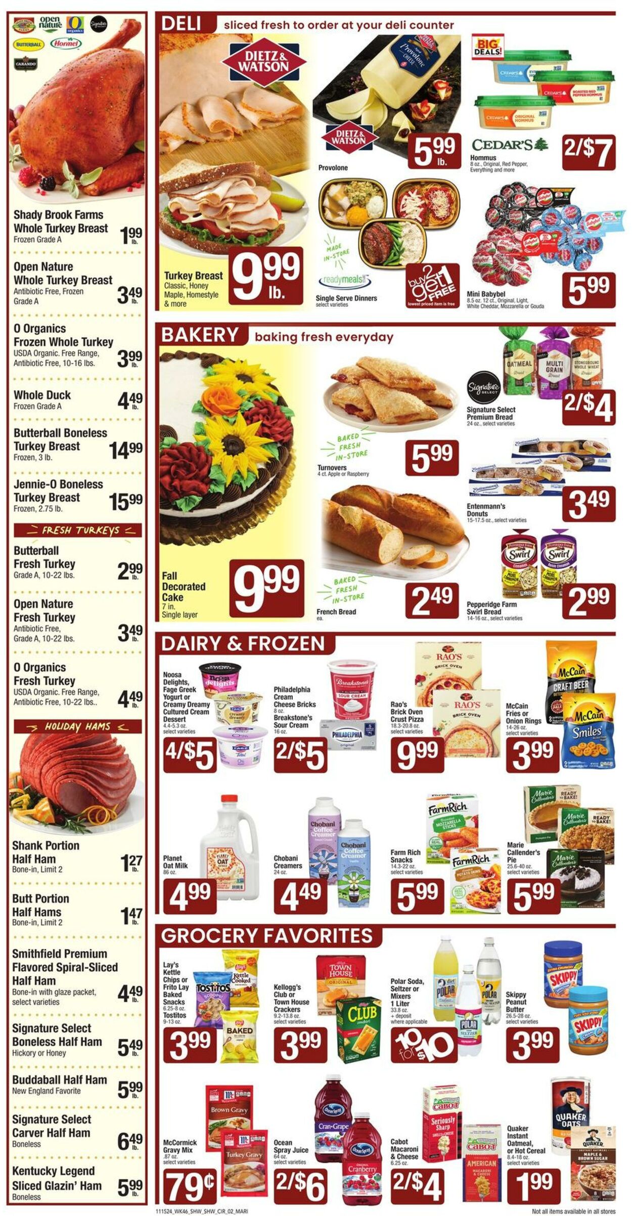 Weekly ad Shaws 11/15/2024 - 11/21/2024