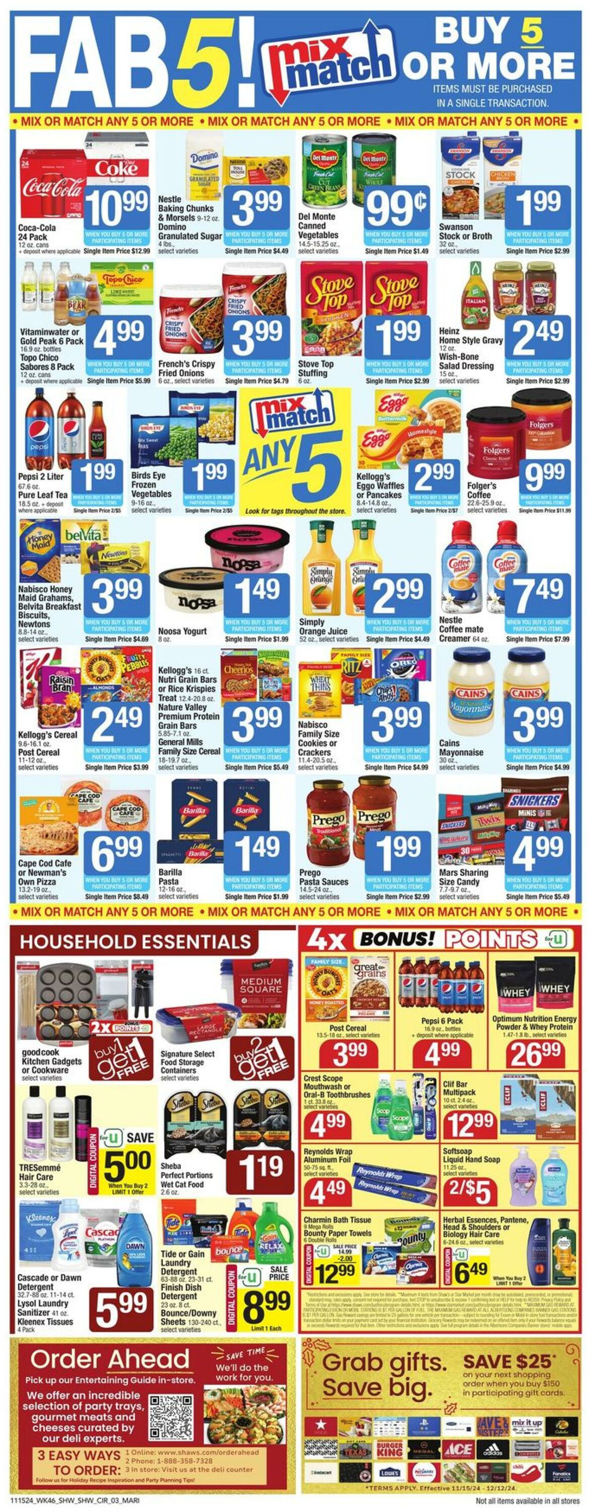 Weekly ad Shaws 11/15/2024 - 11/21/2024