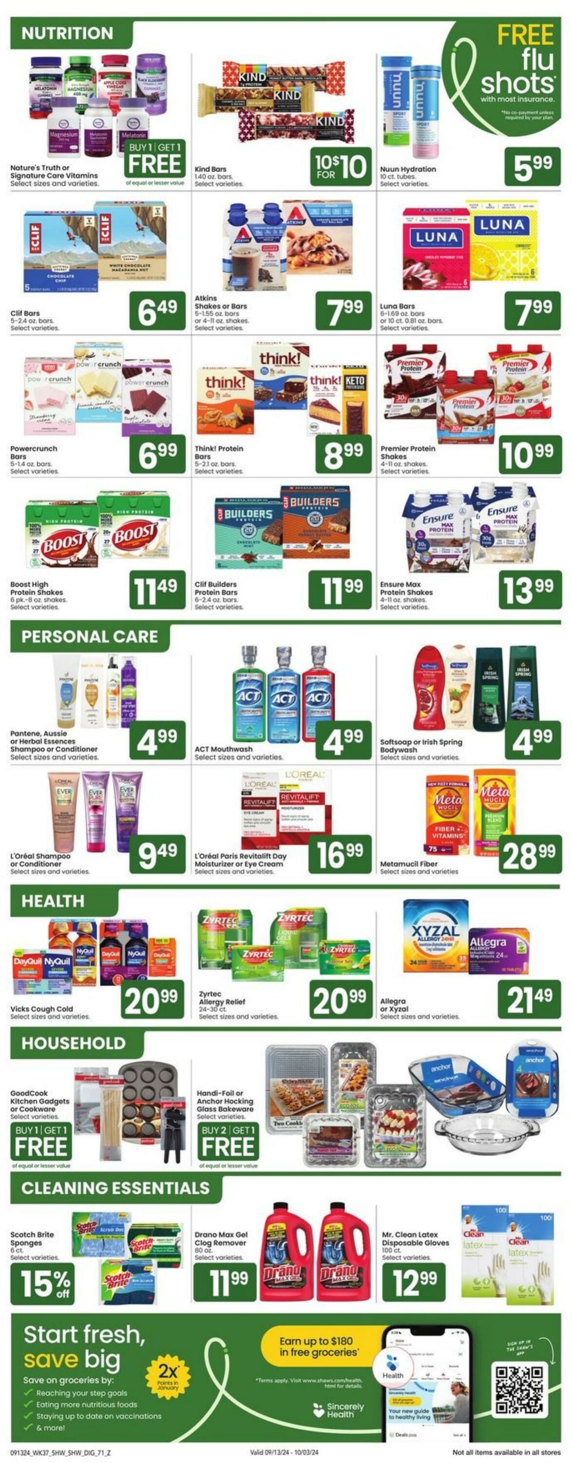 Weekly ad Shaws 09/13/2024 - 09/19/2024