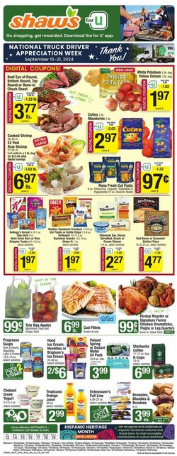 Weekly ad Shaws 08/07/2024 - 09/12/2024