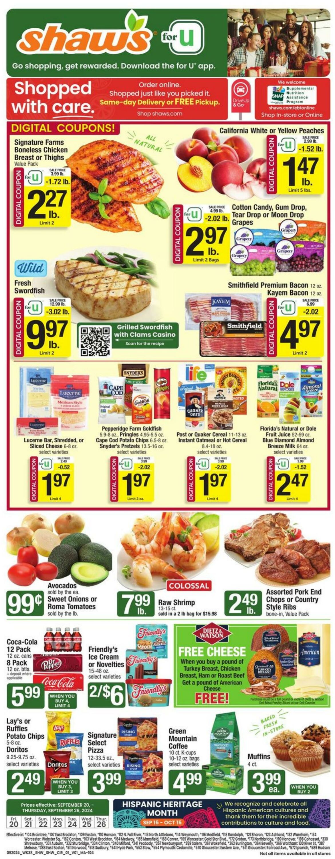 Weekly ad Shaws 09/20/2024 - 09/26/2024