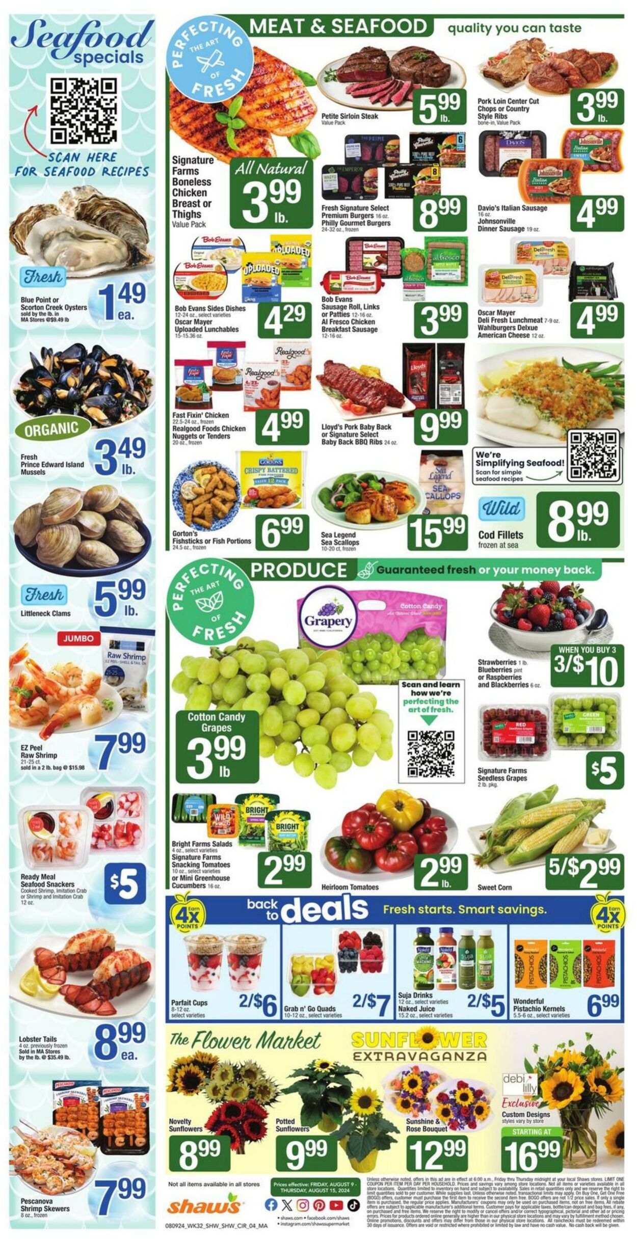 Weekly ad Shaws 08/09/2024 - 08/15/2024