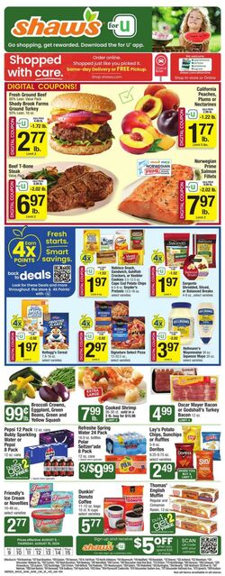 Weekly ad Shaws 08/09/2024 - 08/15/2024