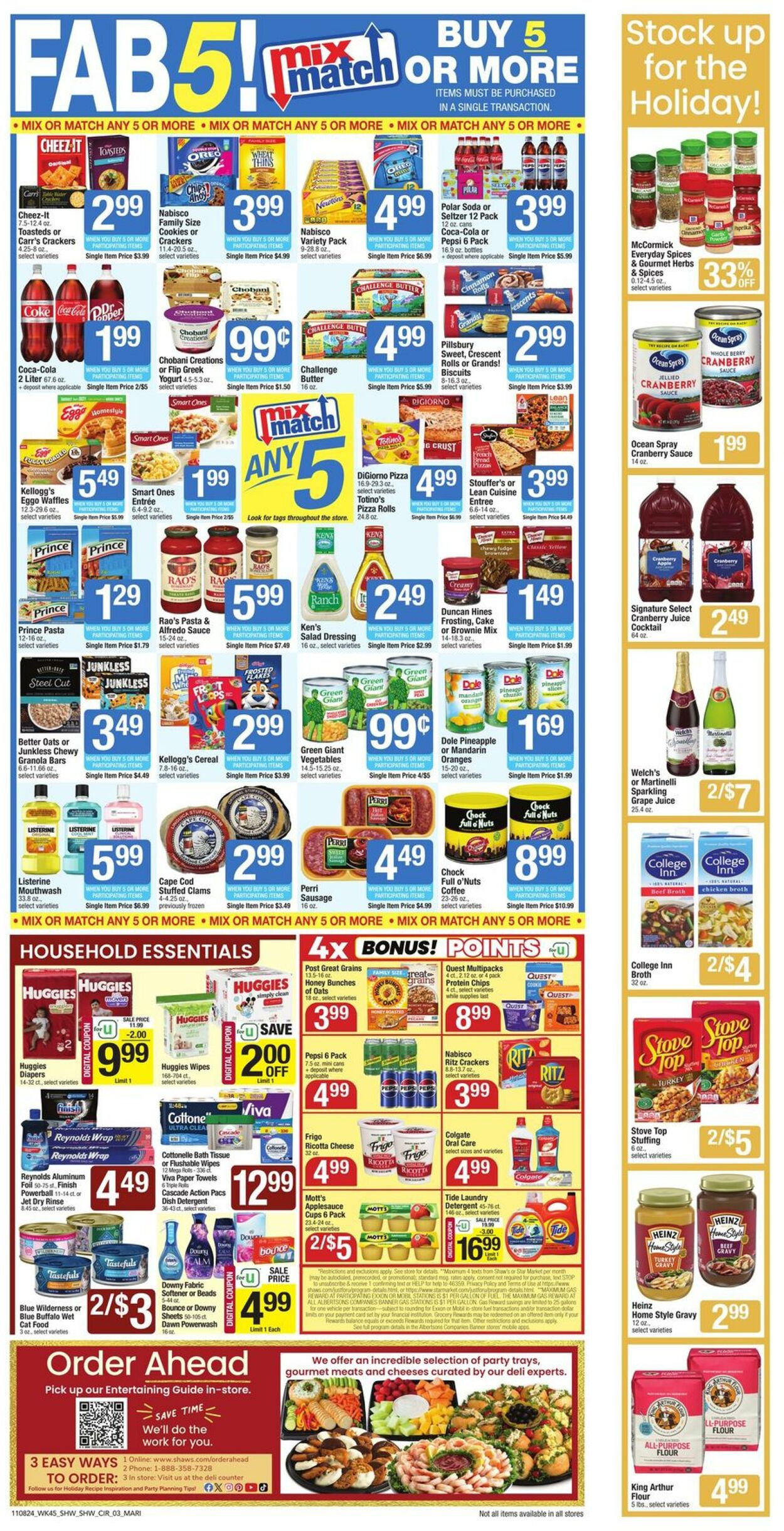 Weekly ad Shaws 11/08/2024 - 11/14/2024