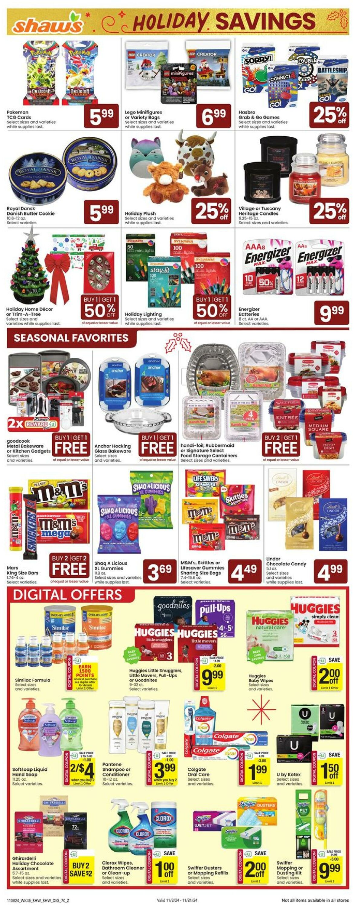 Weekly ad Shaws 11/08/2024 - 11/14/2024