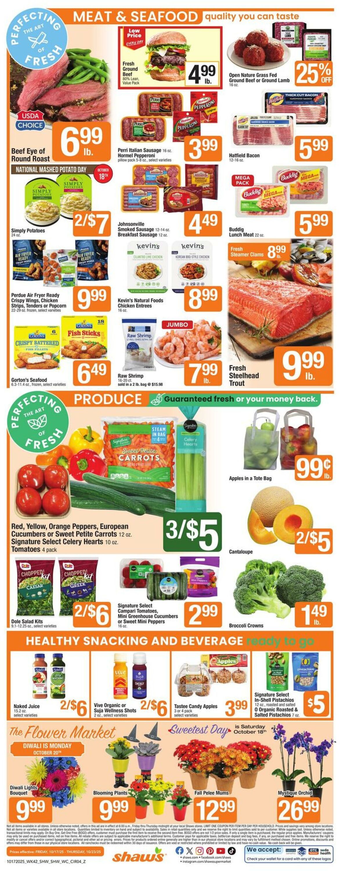 Weekly ad Shaws 10/17/2025 - 10/23/2025