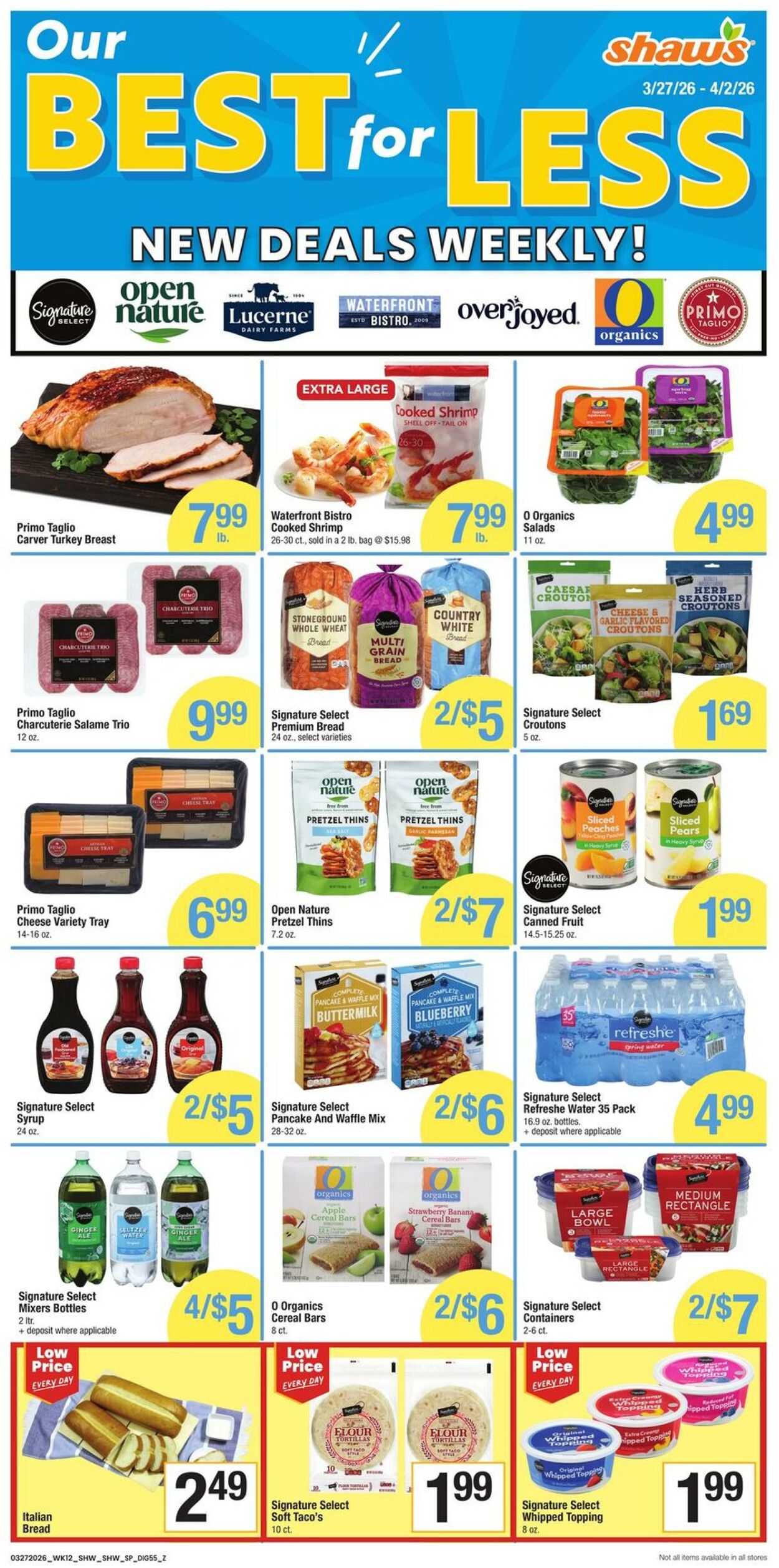Weekly ad Shaws 03/27/2026 - 04/02/2026