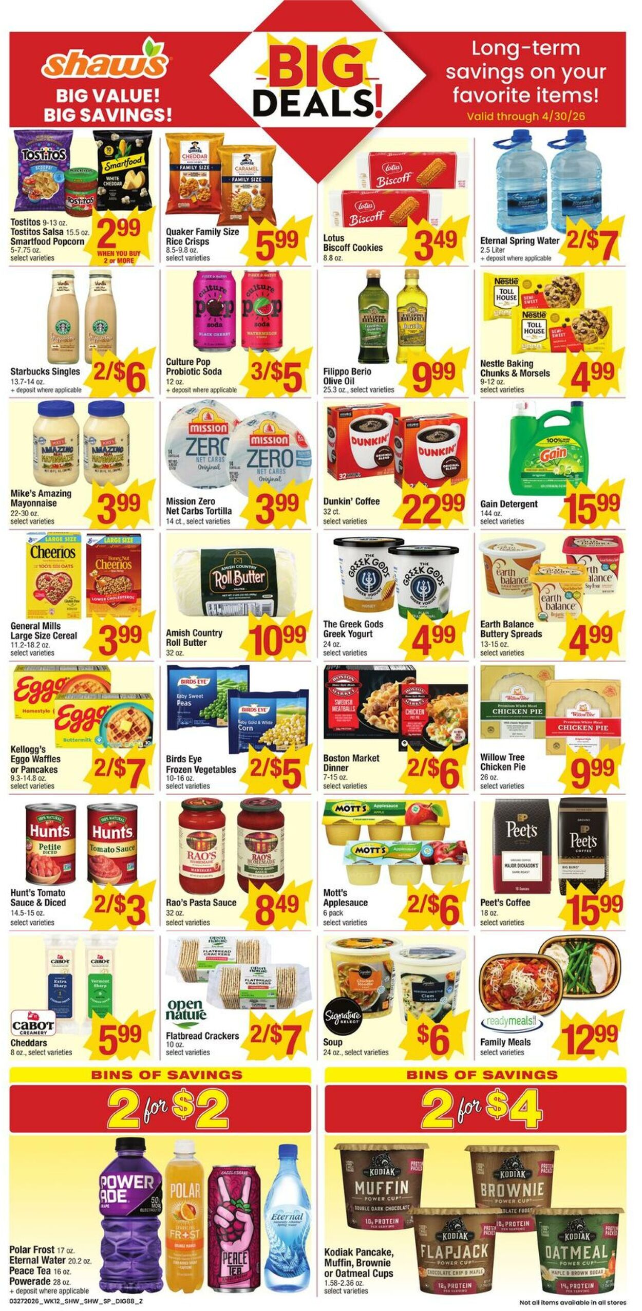 Weekly ad Shaws 03/27/2026 - 04/02/2026