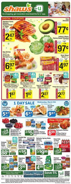 Weekly ad Shaws 10/09/2024 - 11/07/2024