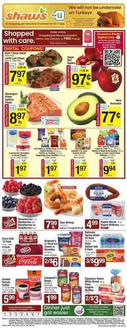 Weekly ad Shaws 11/01/2024 - 11/07/2024