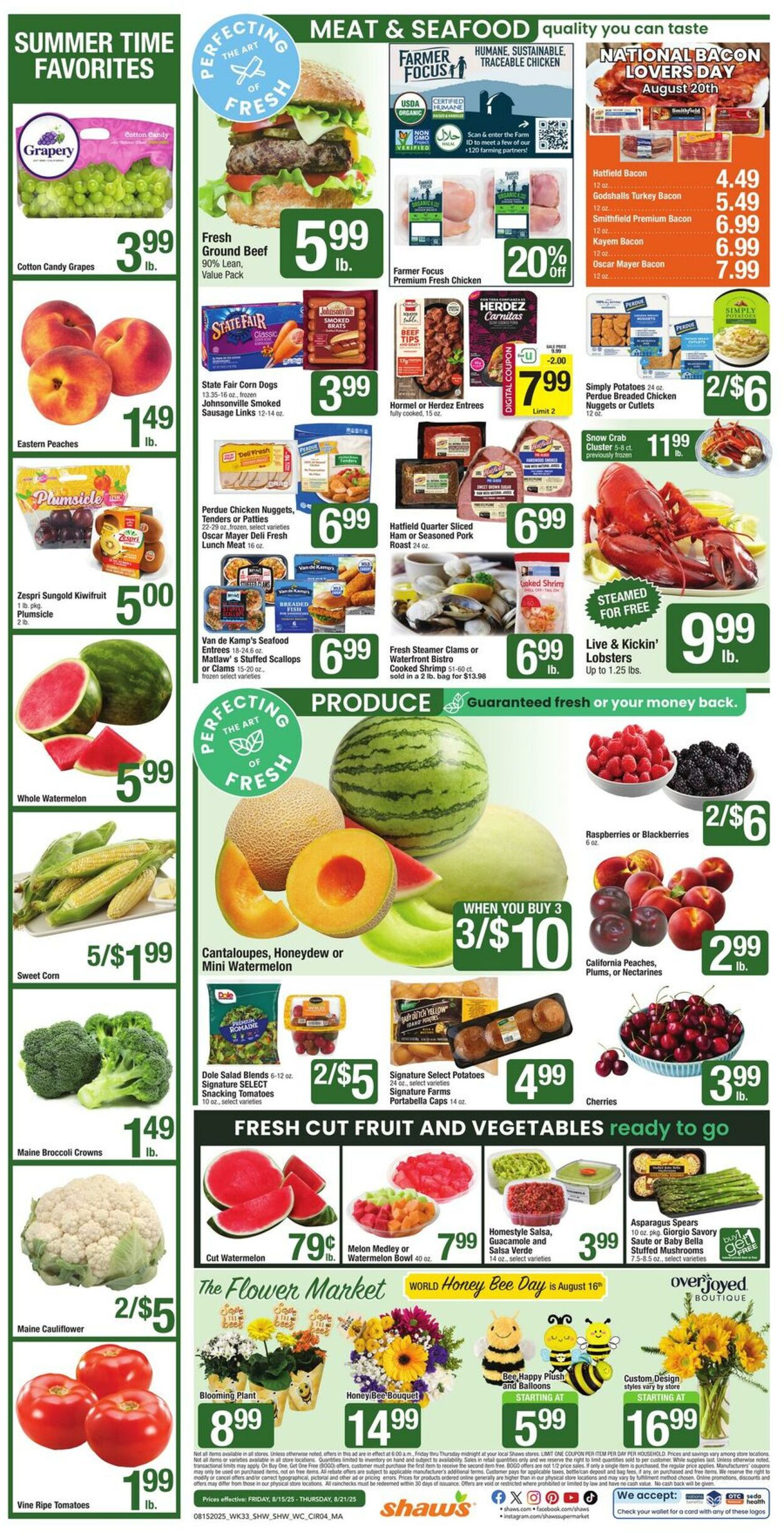 Weekly ad Shaws 08/15/2025 - 08/21/2025