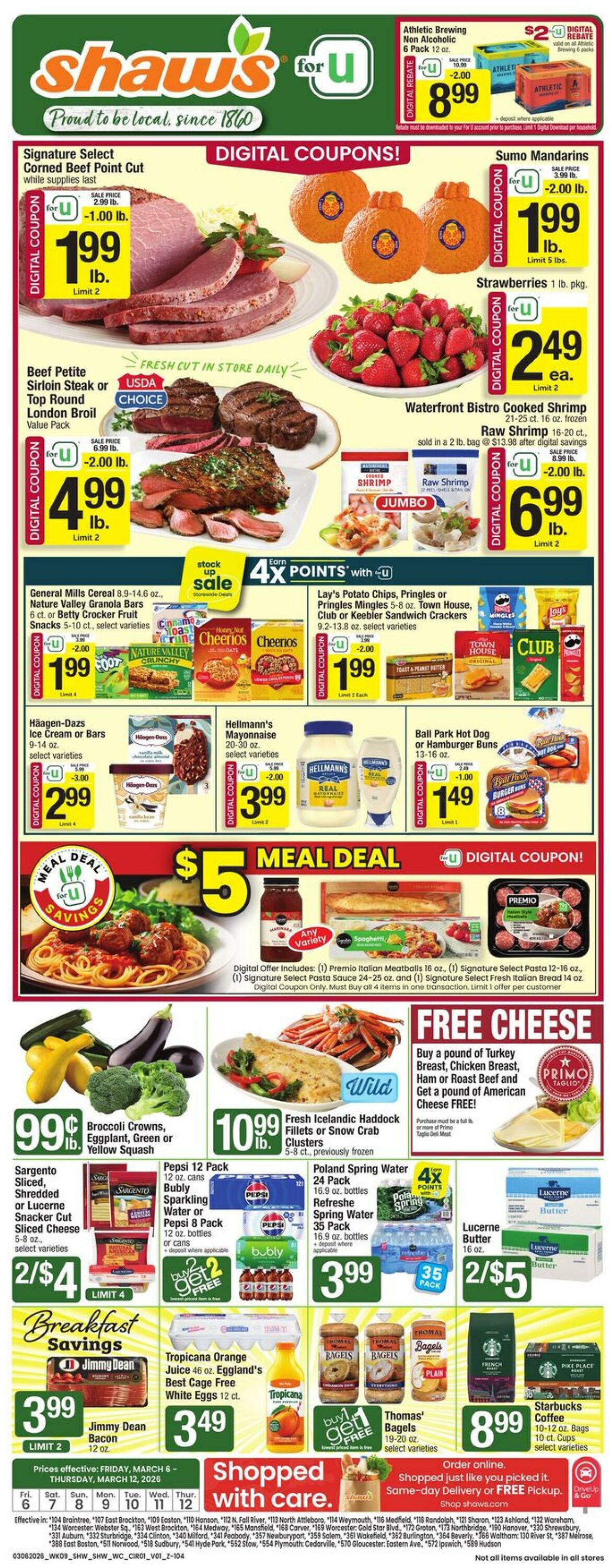 Weekly ad Shaws 03/06/2026 - 03/12/2026
