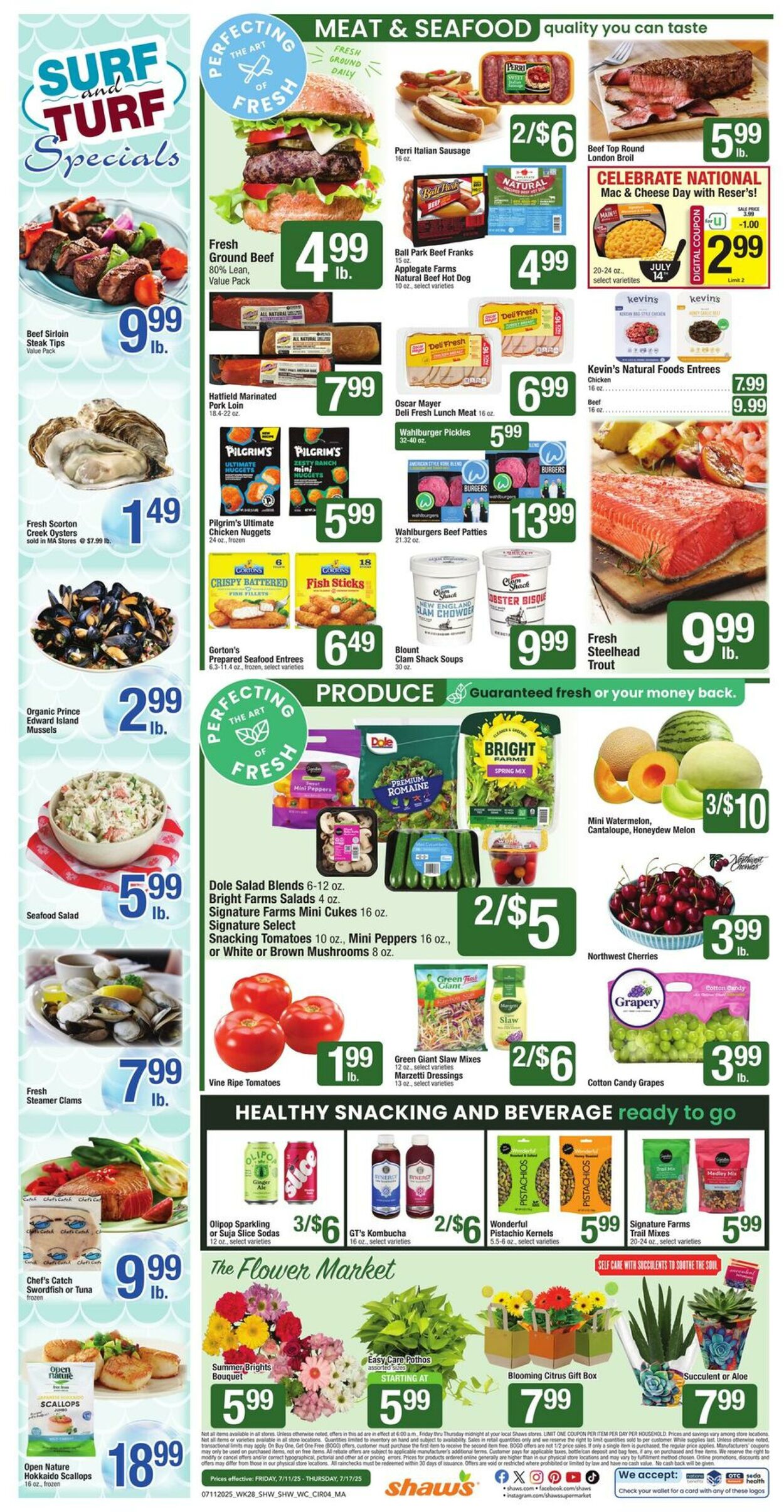 Weekly ad Shaws 07/11/2025 - 07/17/2025