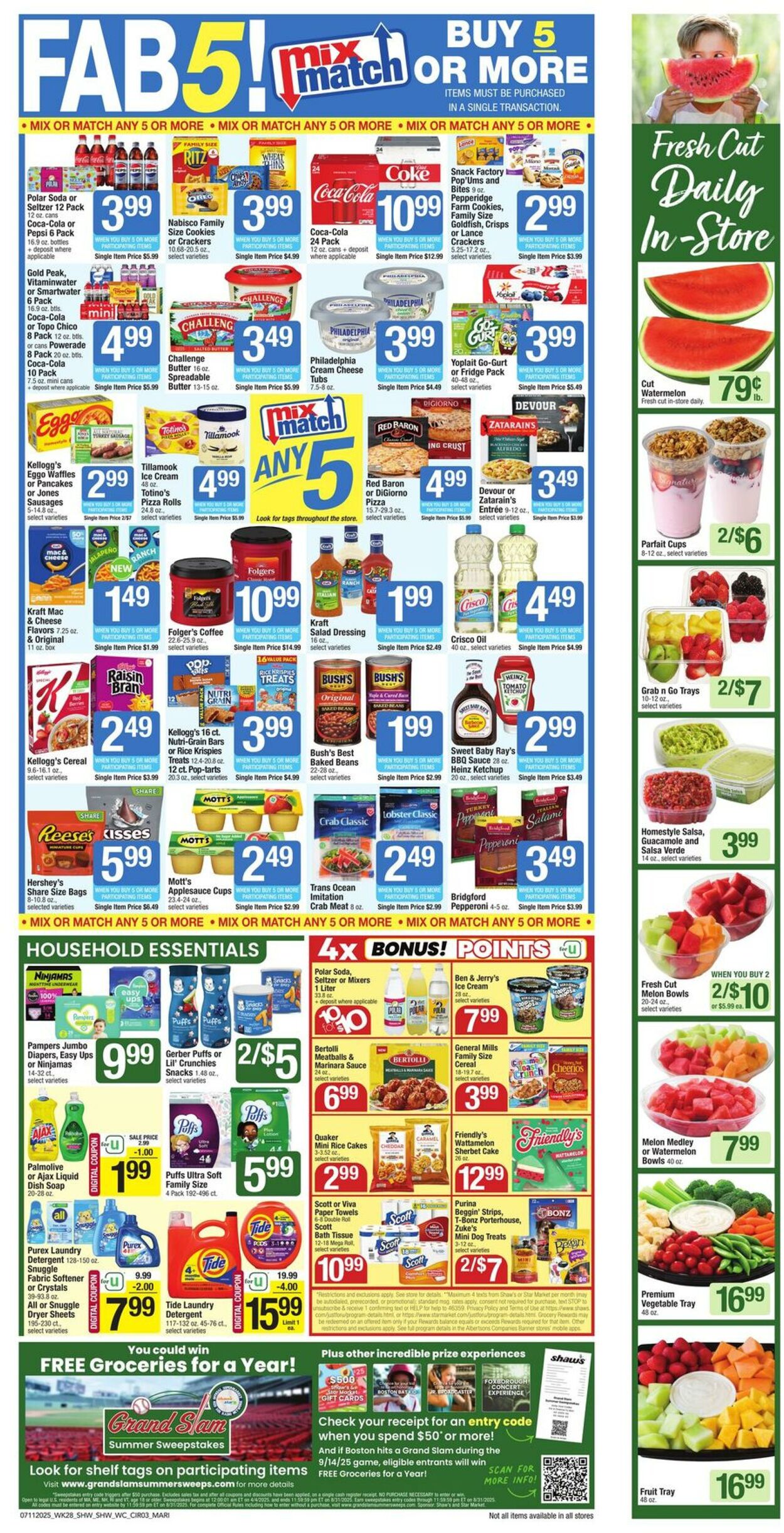 Weekly ad Shaws 07/11/2025 - 07/17/2025
