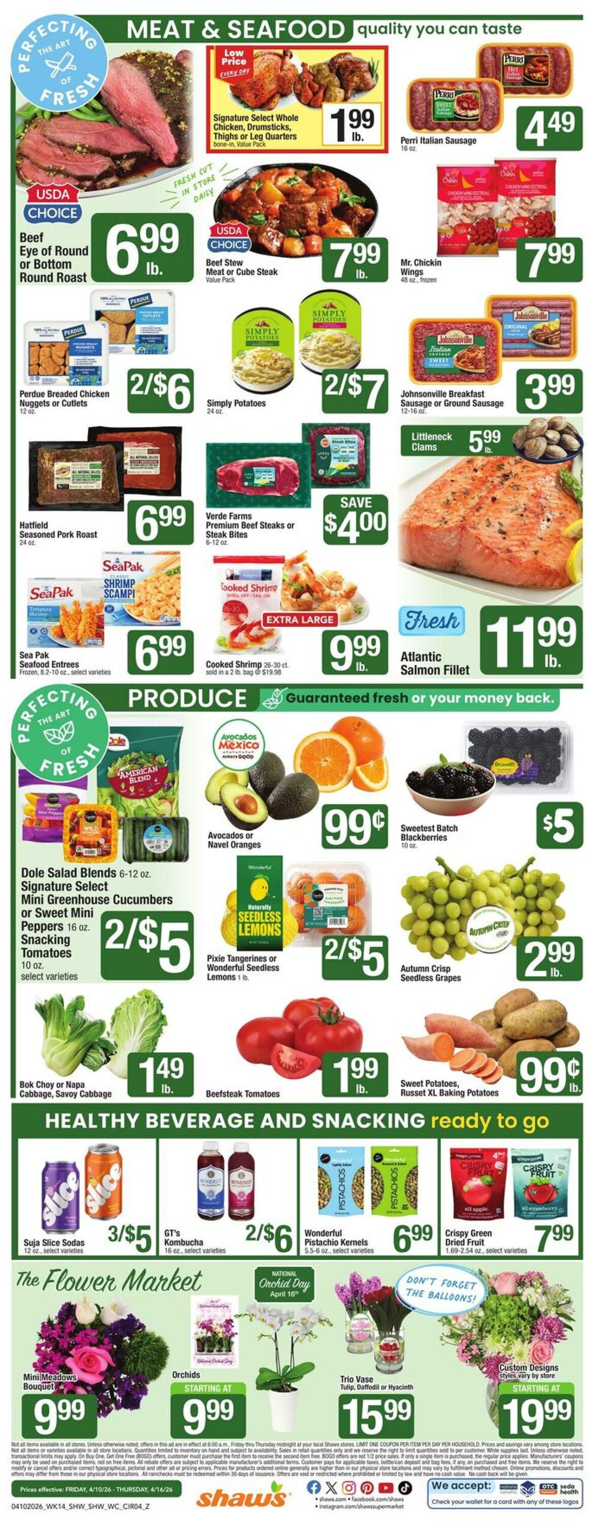 Weekly ad Shaws 04/10/2026 - 04/16/2026