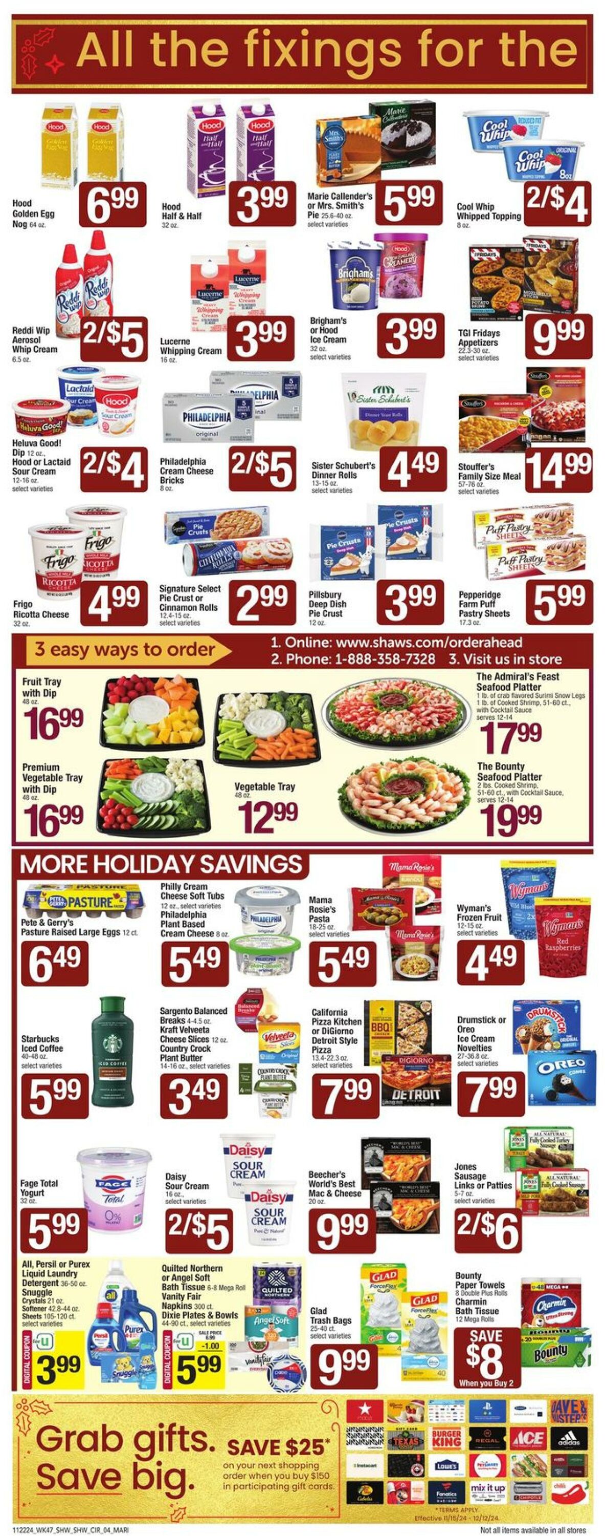 Weekly ad Shaws 11/22/2024 - 11/28/2024