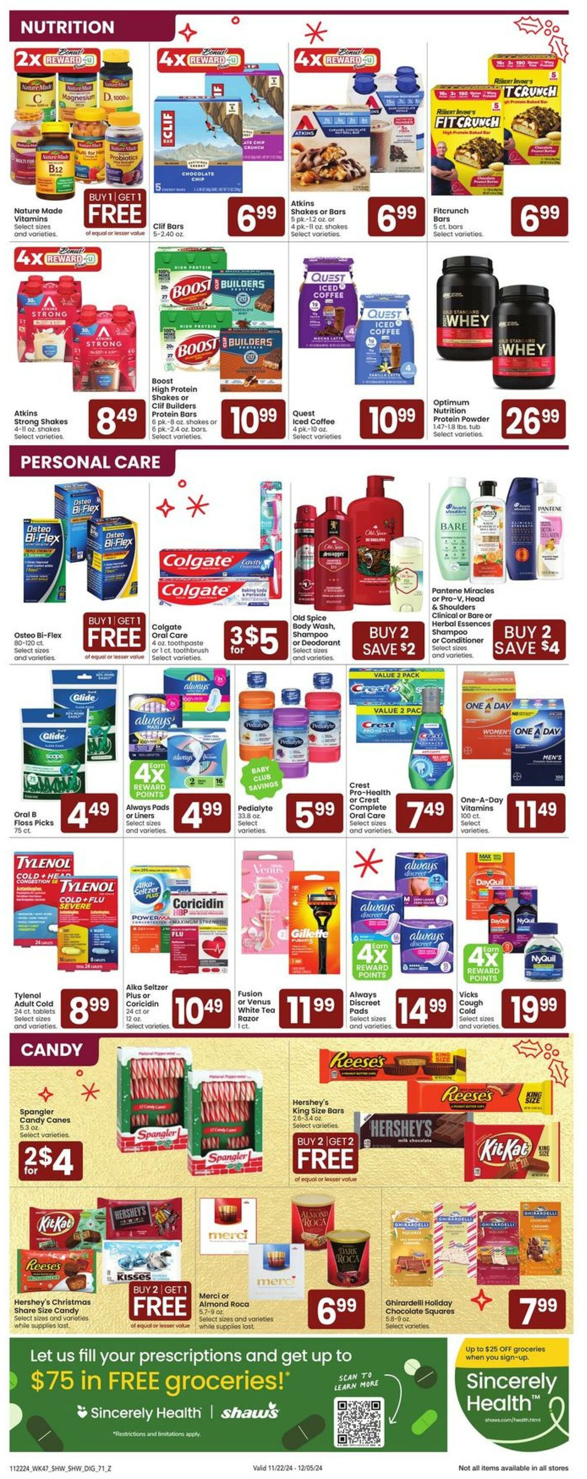 Weekly ad Shaws 11/22/2024 - 11/28/2024