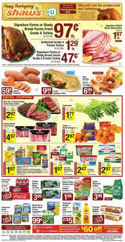 Weekly ad Shaws 11/08/2024 - 11/14/2024