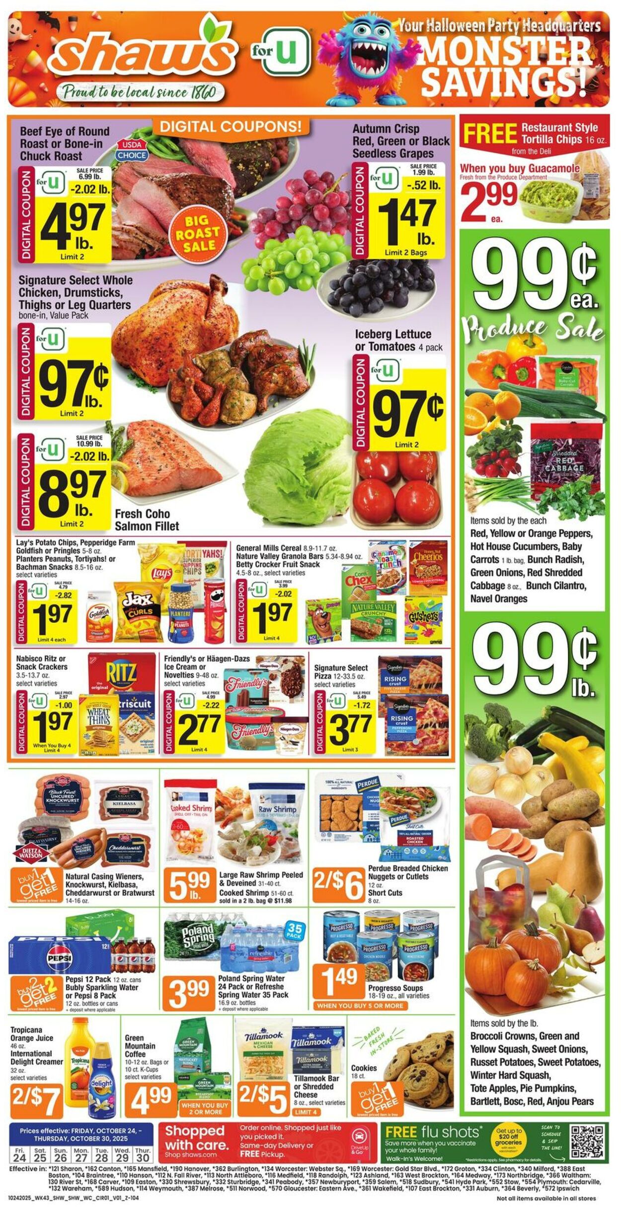Weekly ad Shaws 10/24/2025 - 10/30/2025