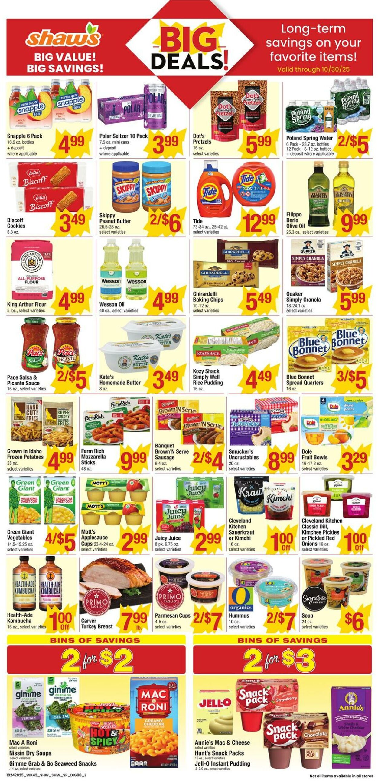 Weekly ad Shaws 10/24/2025 - 10/30/2025