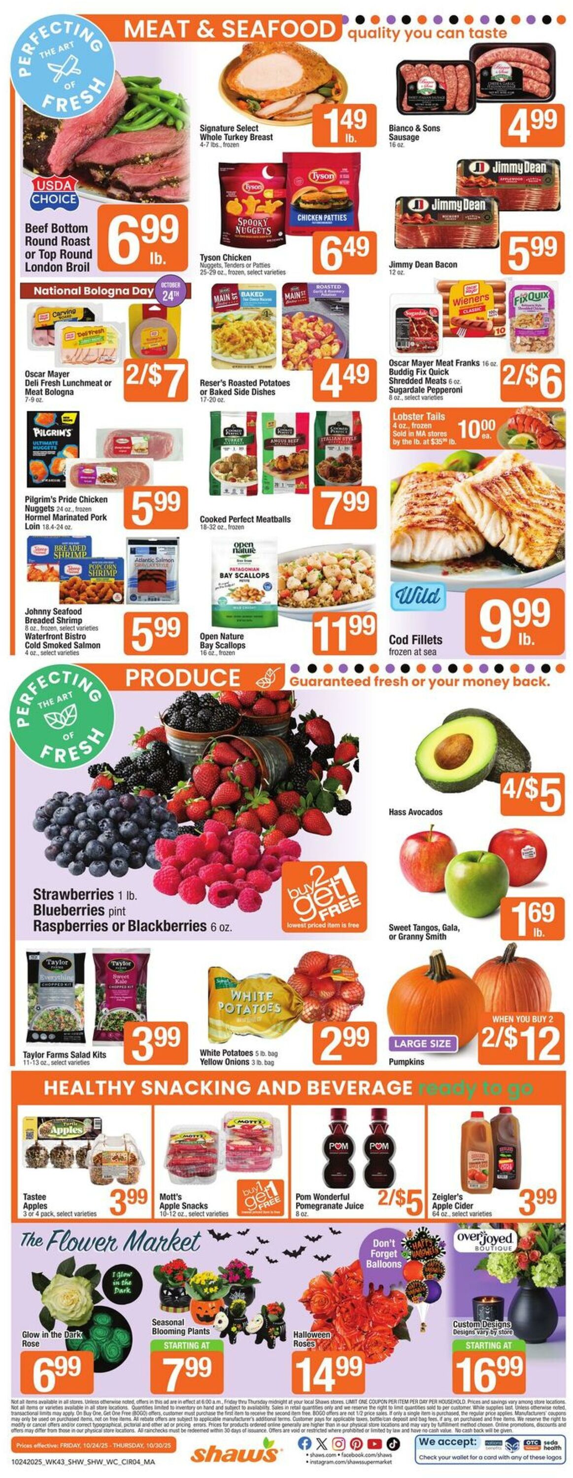 Weekly ad Shaws 10/24/2025 - 10/30/2025