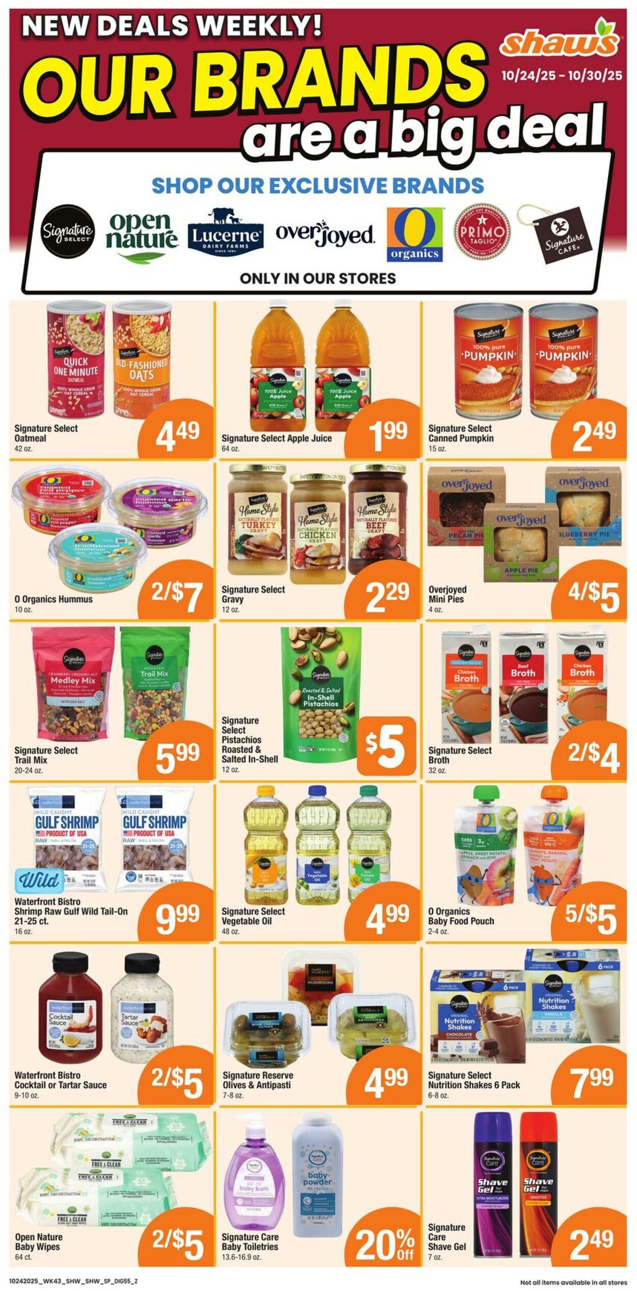 Weekly ad Shaws 10/24/2025 - 10/30/2025