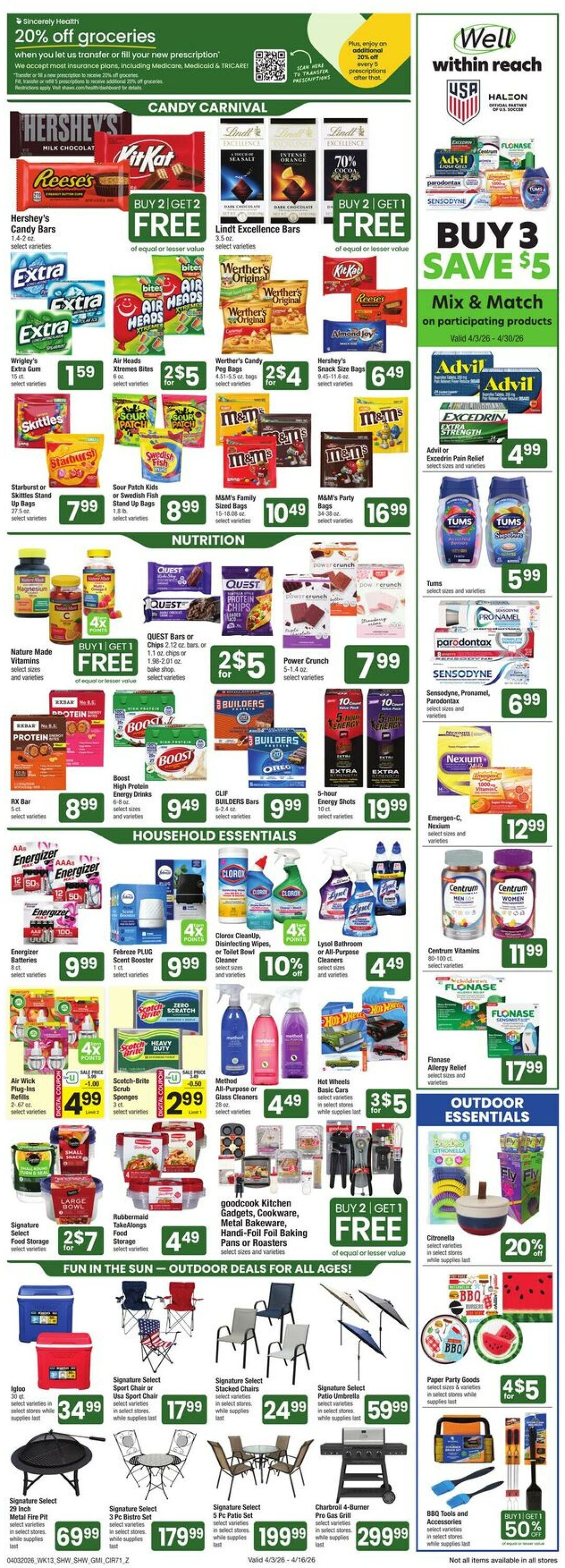 Weekly ad Shaws 04/03/2026 - 04/09/2026
