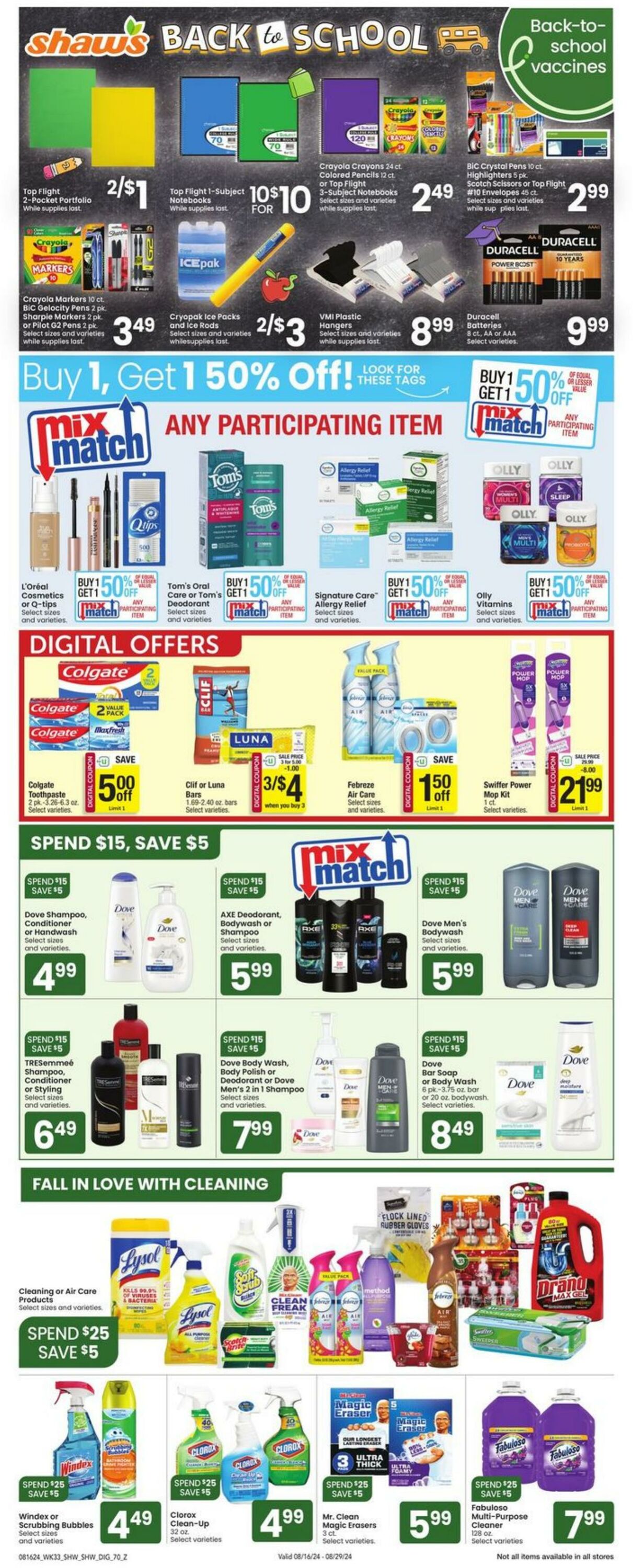 Weekly ad Shaws 08/16/2024 - 08/22/2024