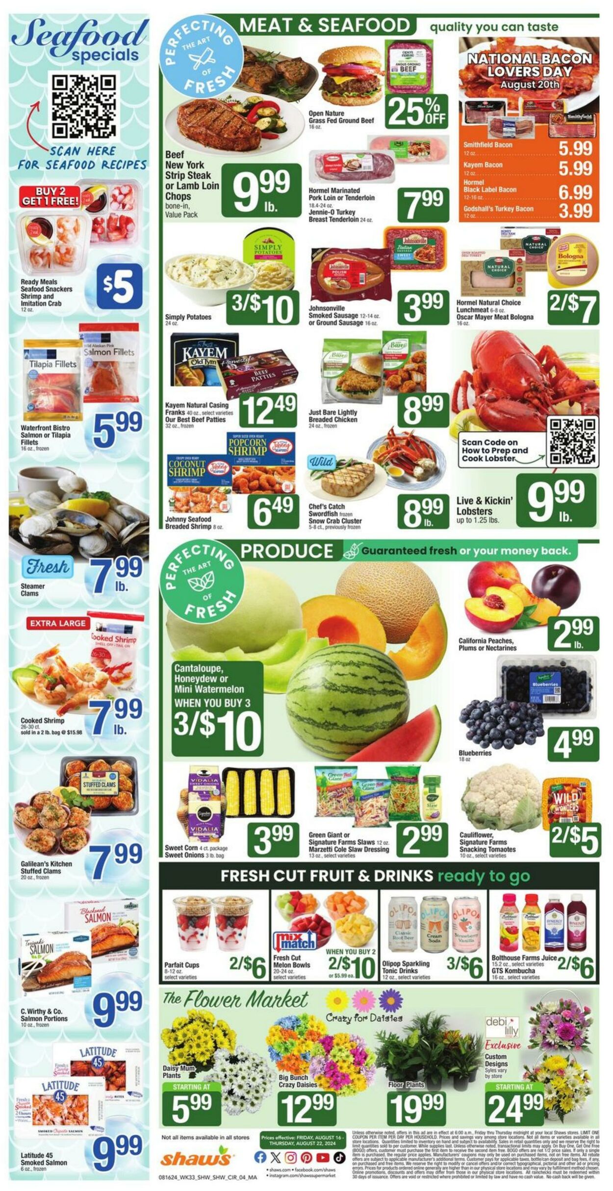 Weekly ad Shaws 08/16/2024 - 08/22/2024