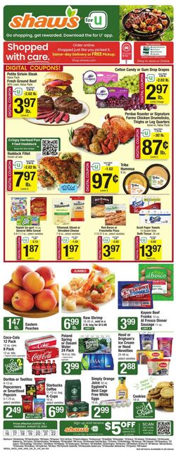 Weekly ad Shaws 08/16/2024 - 08/22/2024