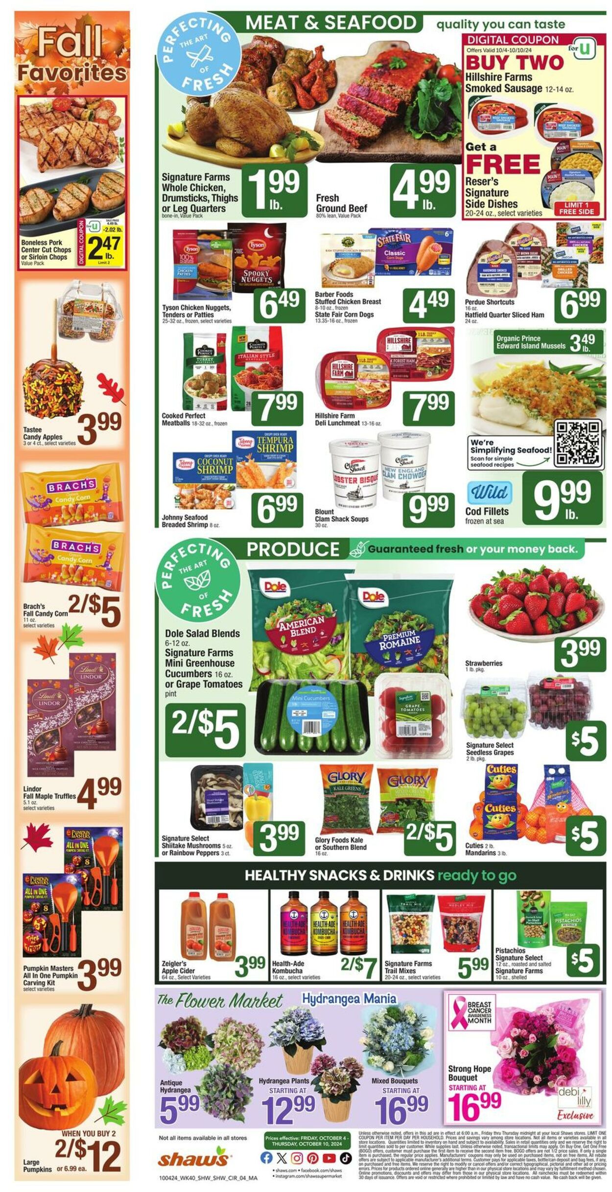 Weekly ad Shaws 10/04/2024 - 10/10/2024