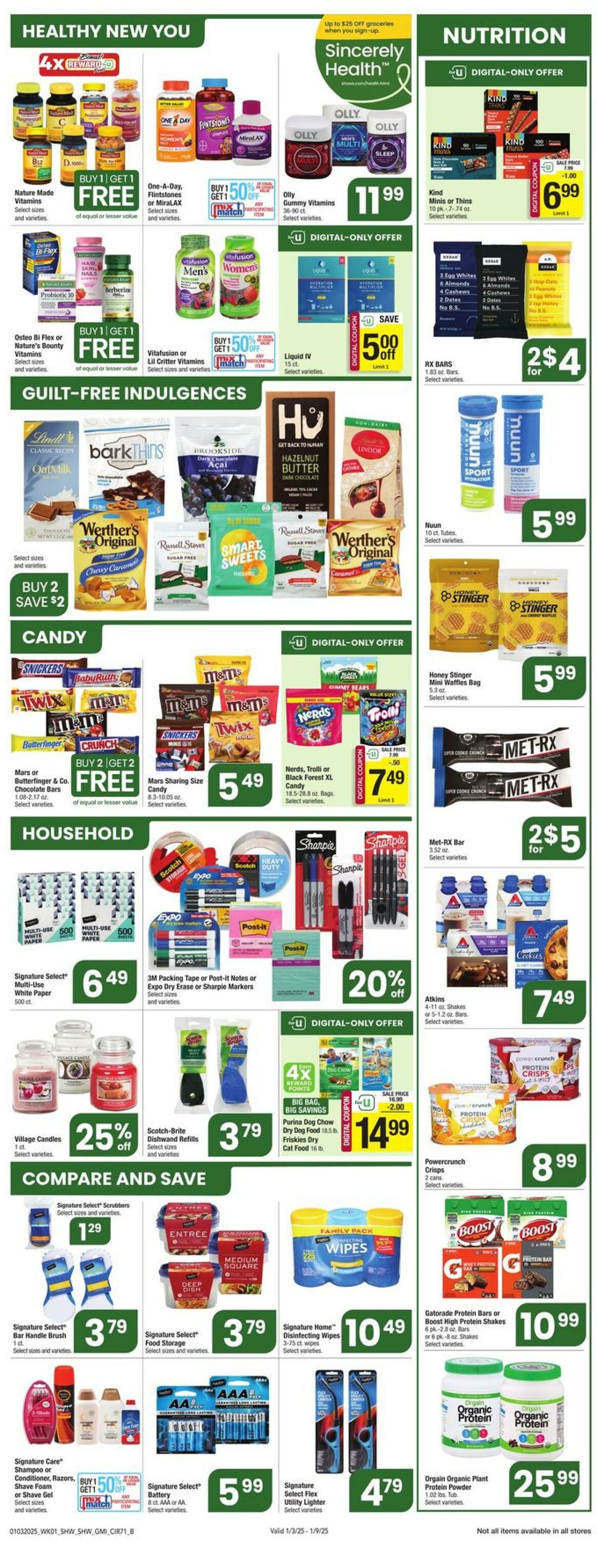 Weekly ad Shaws 01/03/2025 - 01/09/2025