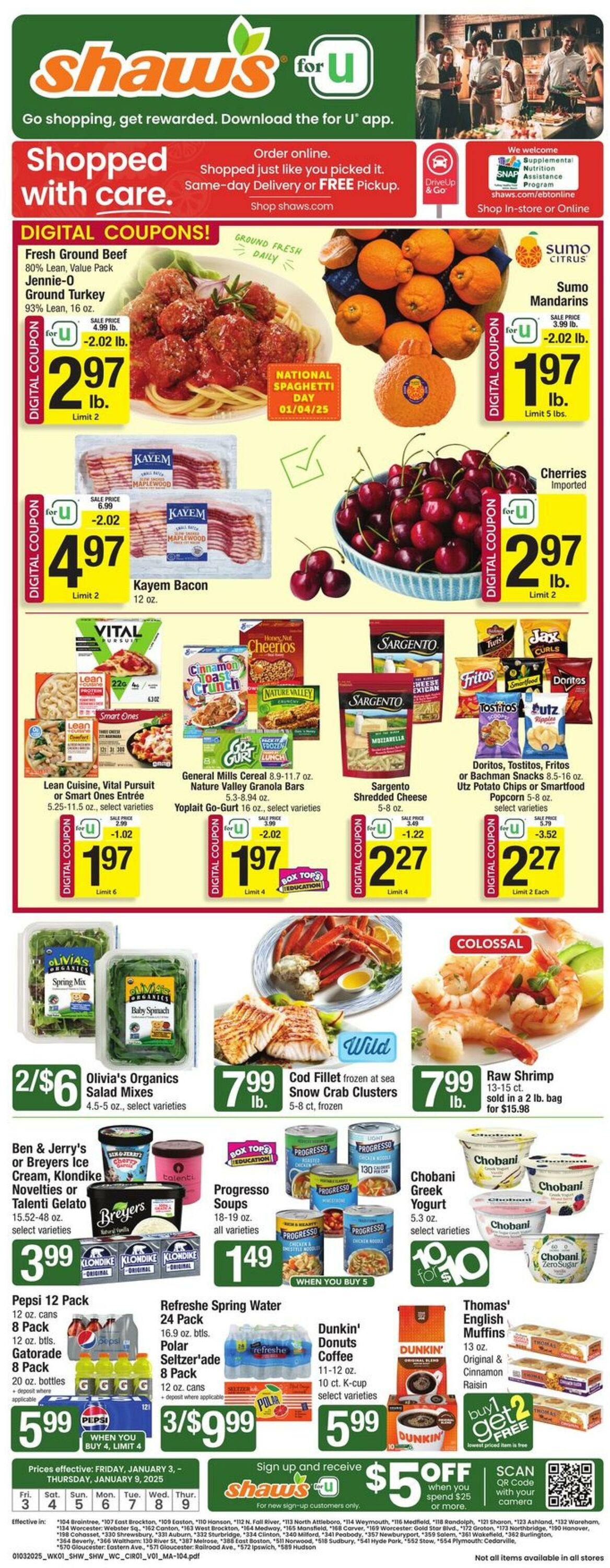 Weekly ad Shaws 01/03/2025 - 01/09/2025