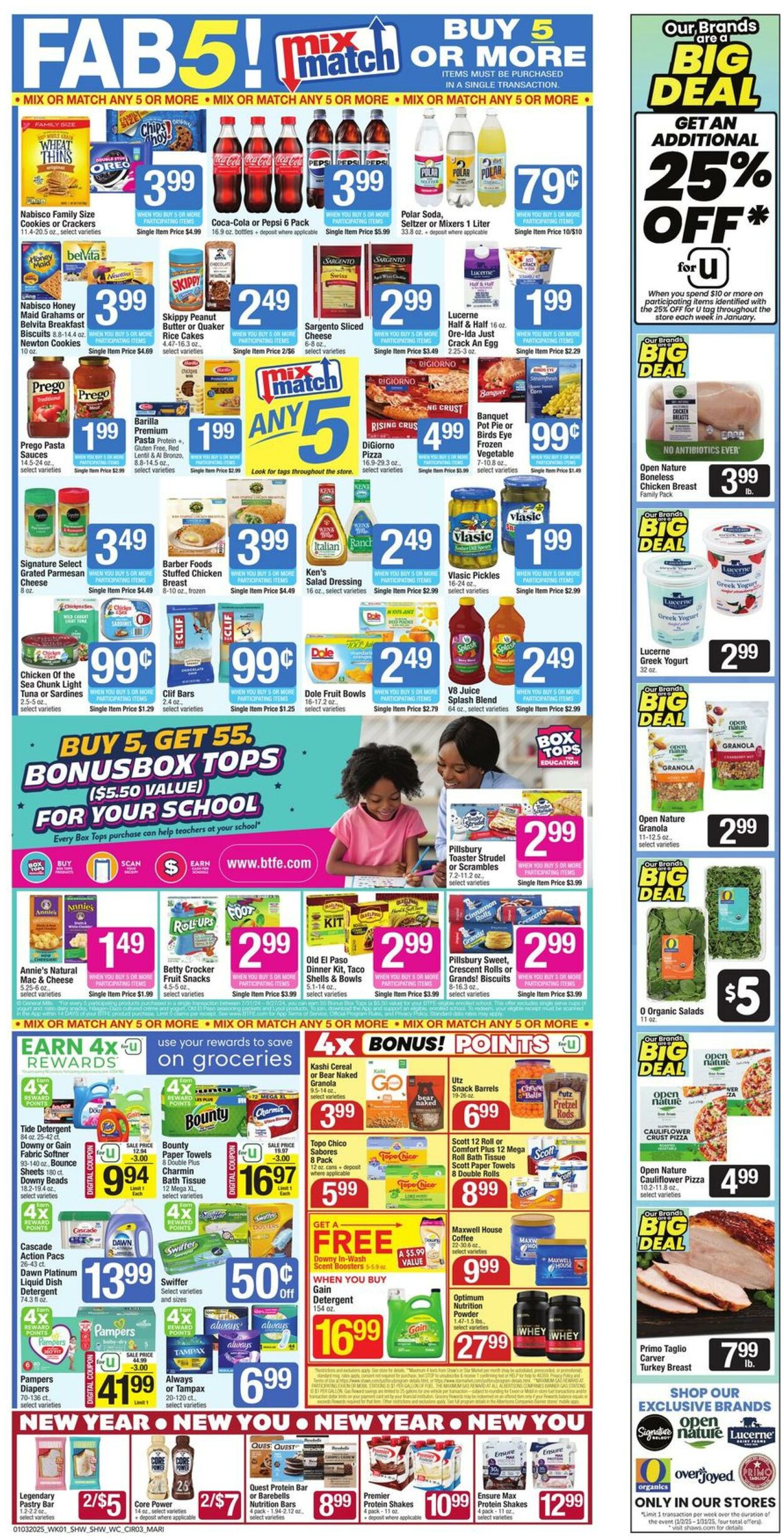 Weekly ad Shaws 01/03/2025 - 01/09/2025