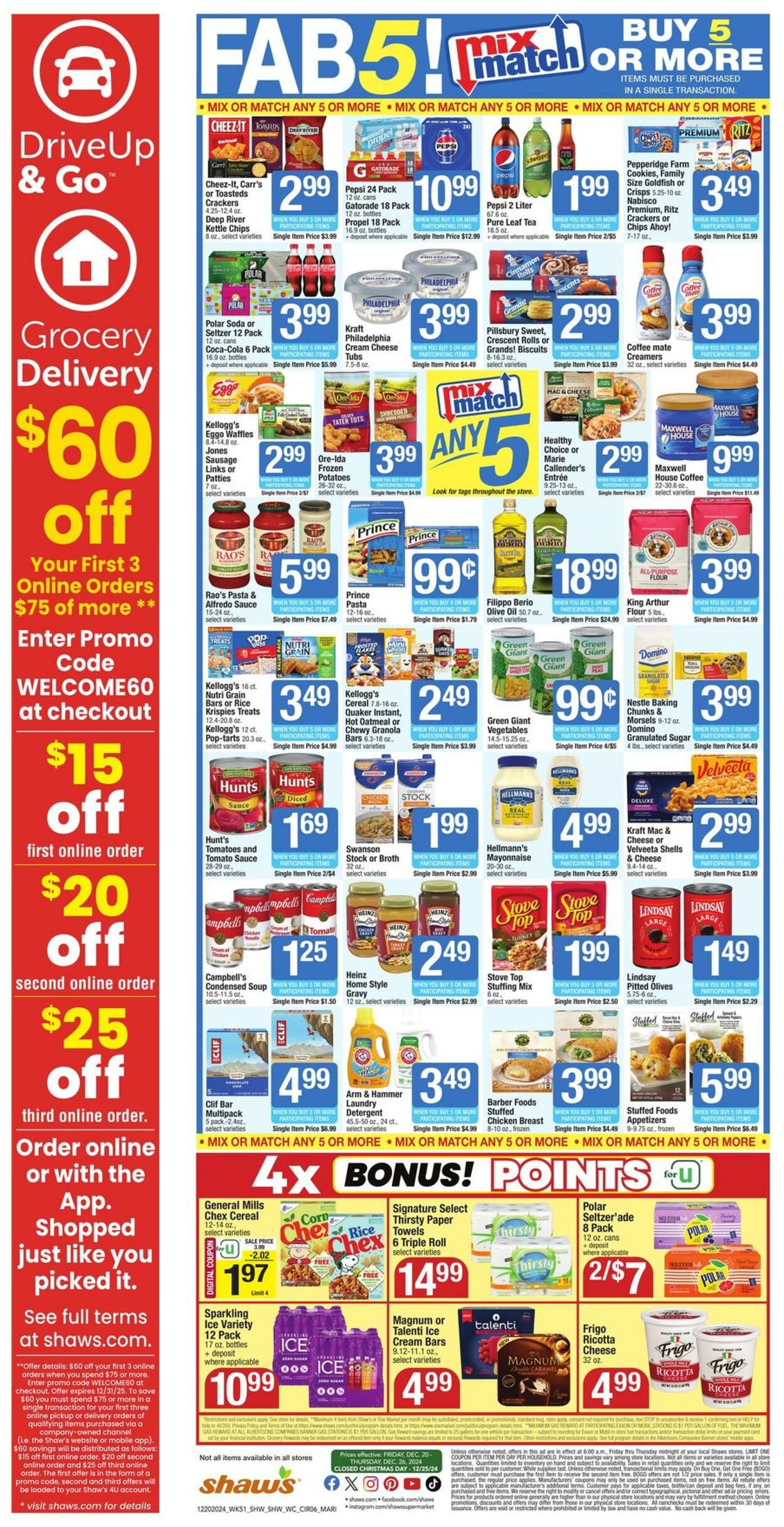 Weekly ad Shaws 12/20/2024 - 12/26/2024