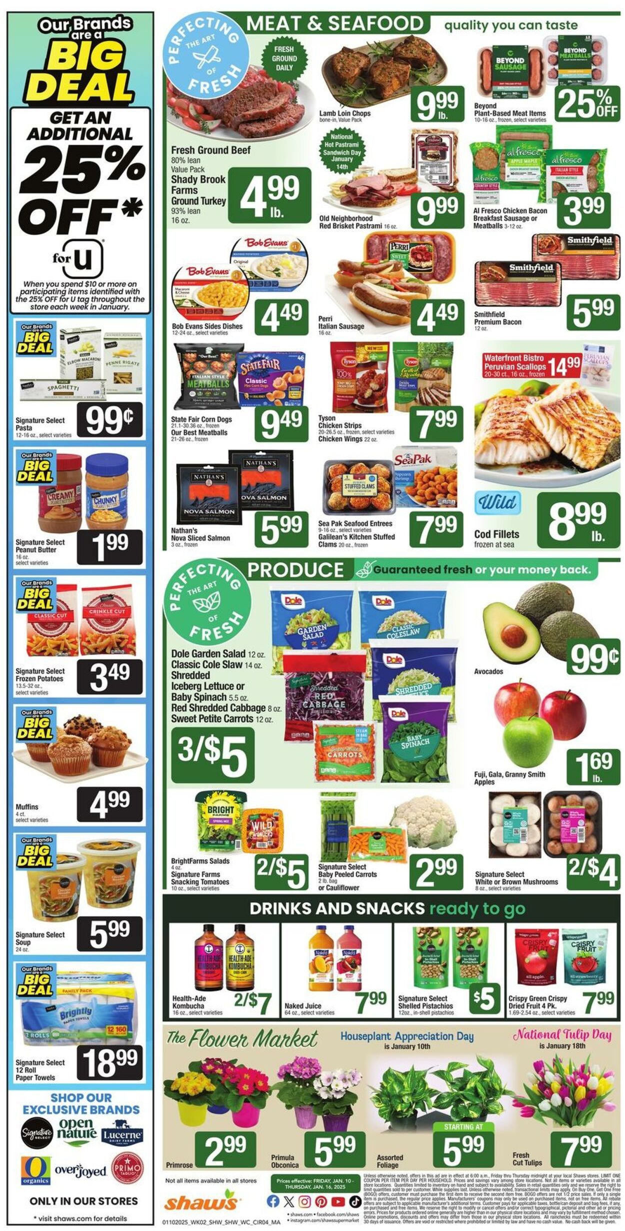 Weekly ad Shaws 01/10/2025 - 01/16/2025