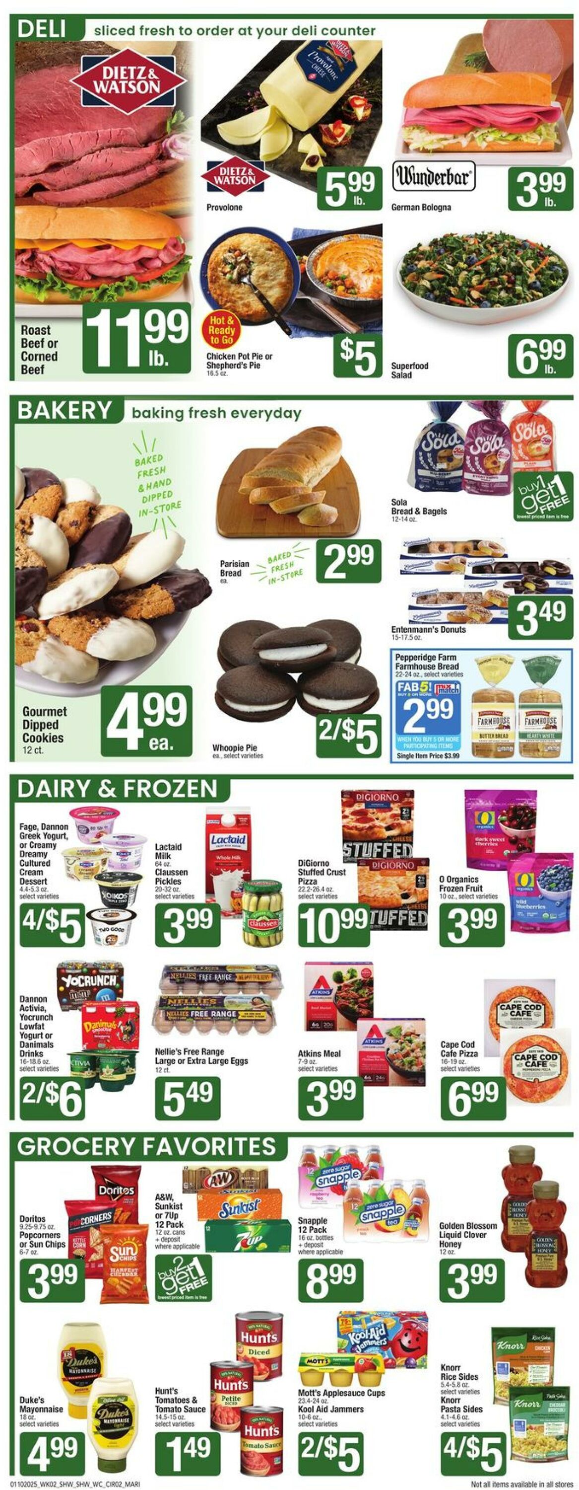 Weekly ad Shaws 01/10/2025 - 01/16/2025