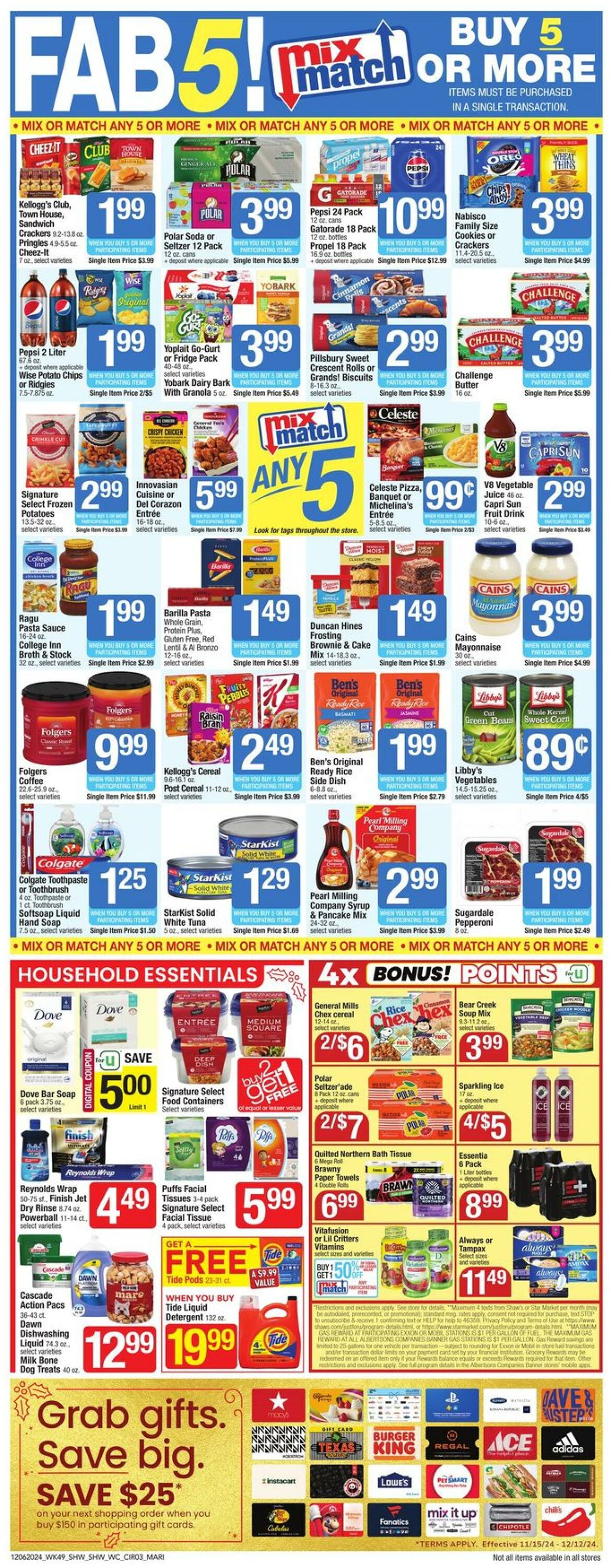 Weekly ad Shaws 12/06/2024 - 12/12/2024