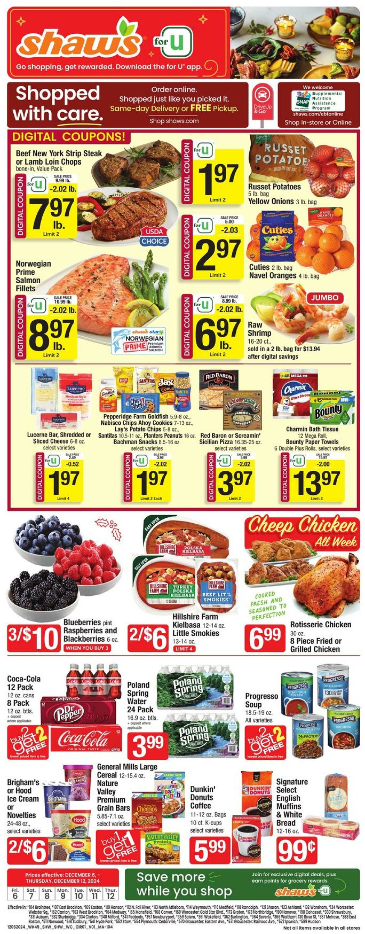 Weekly ad Shaws 12/06/2024 - 12/12/2024