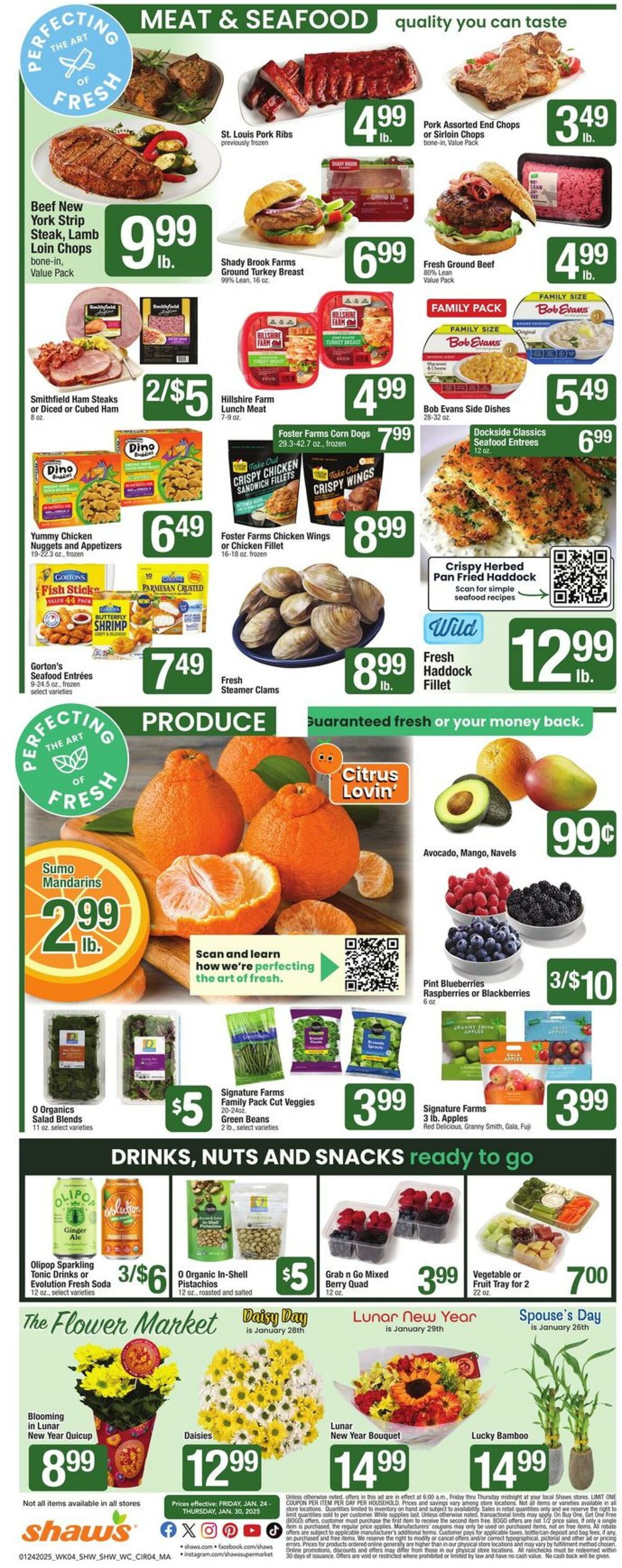 Weekly ad Shaws 01/24/2025 - 01/30/2025