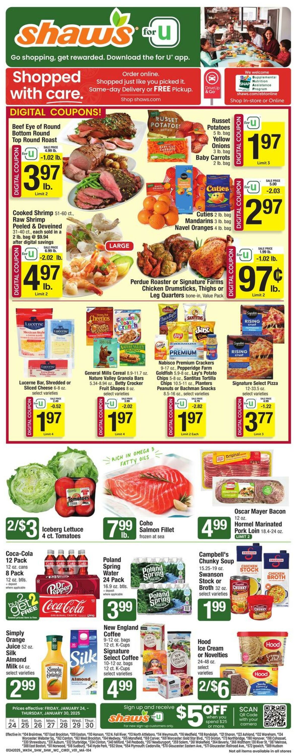 Weekly ad Shaws 01/24/2025 - 01/30/2025