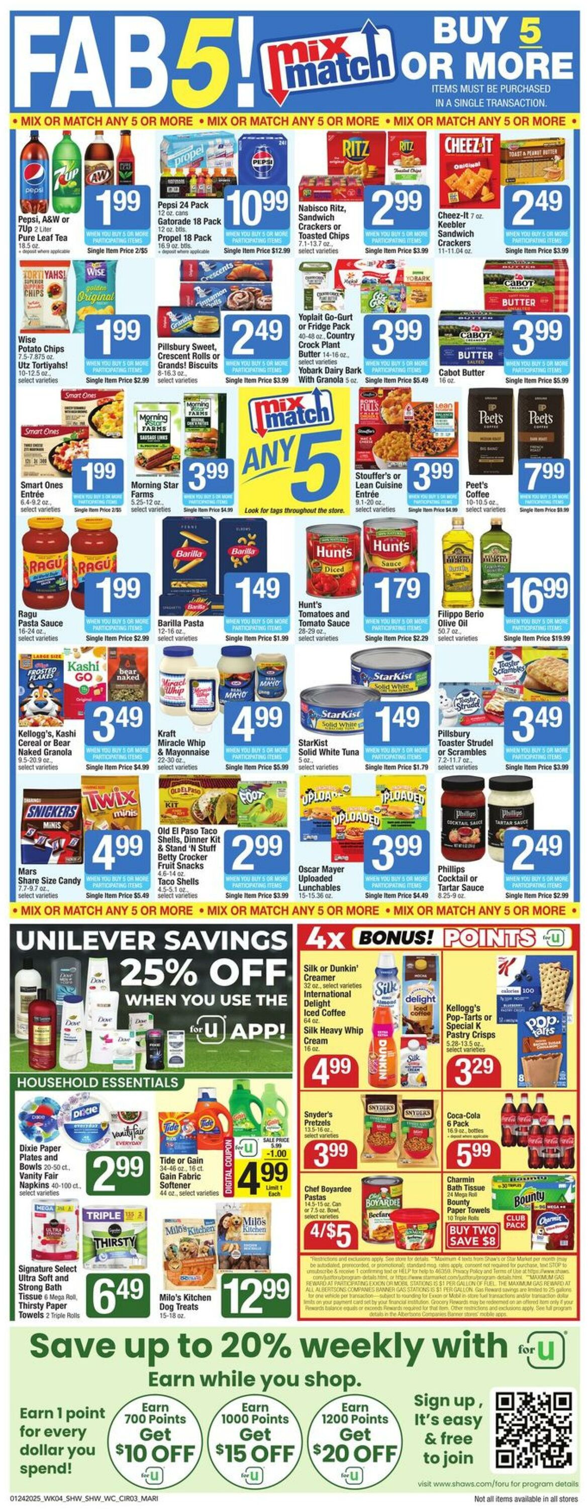 Weekly ad Shaws 01/24/2025 - 01/30/2025