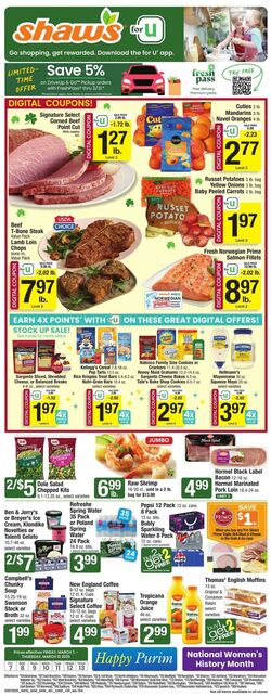 Weekly ad Shaws 03/07/2025 - 03/13/2025