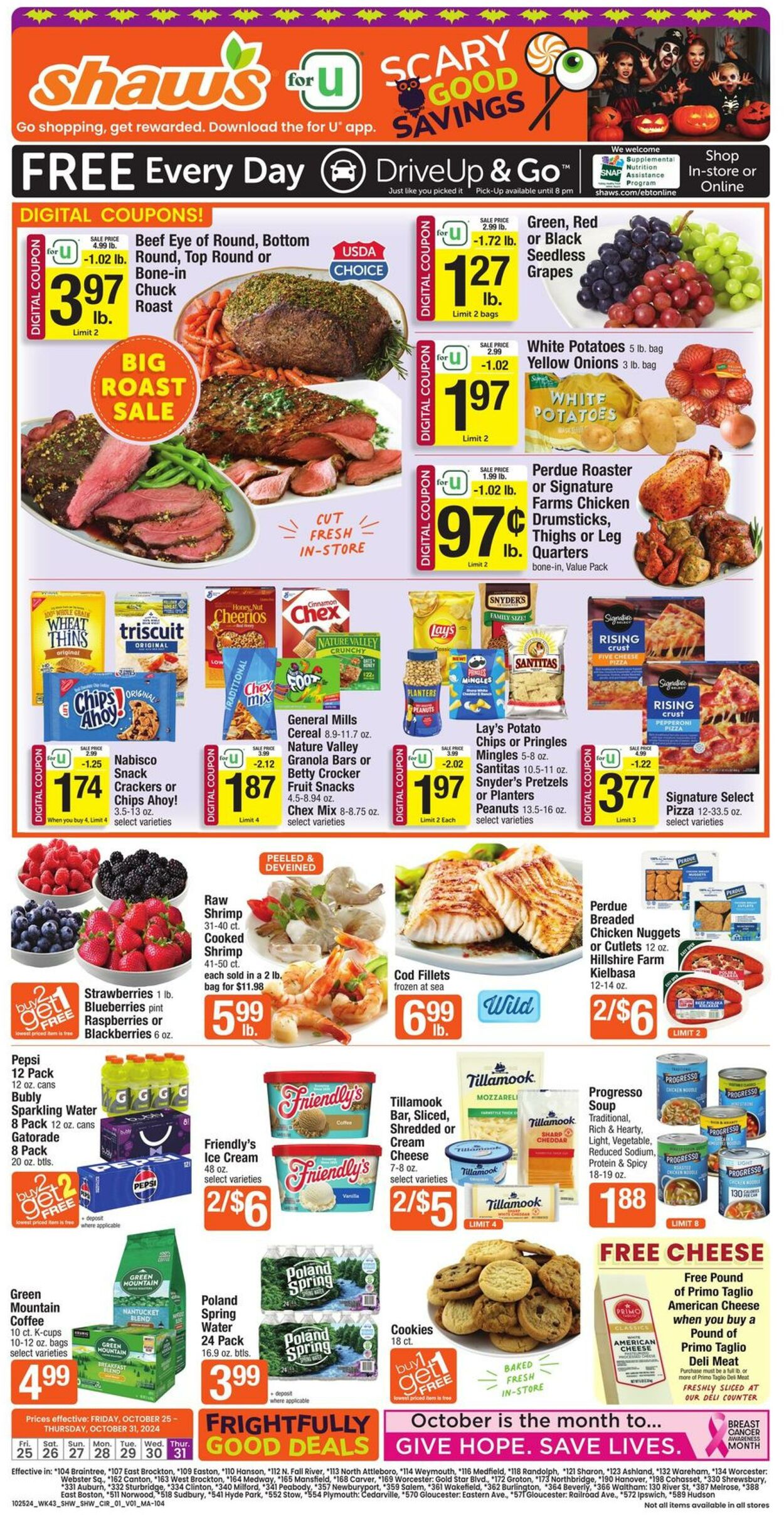 Weekly ad Shaws 10/25/2024 - 10/31/2024