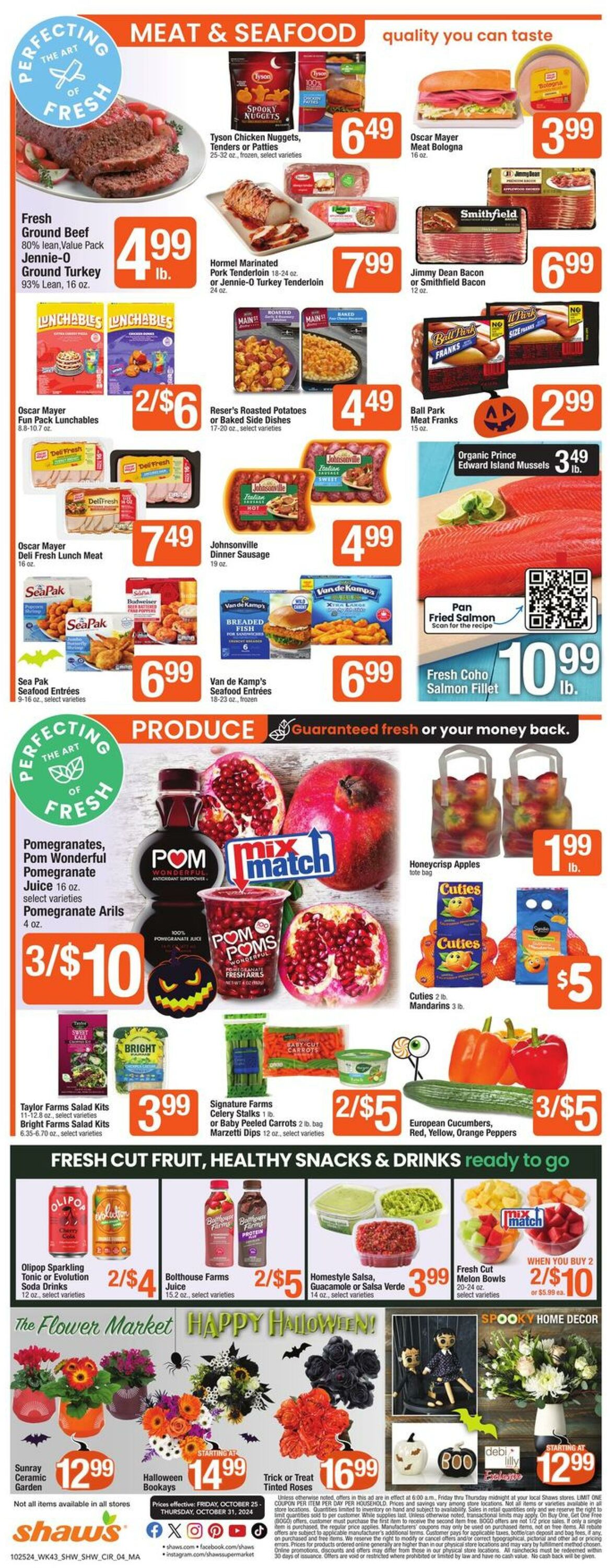 Weekly ad Shaws 10/25/2024 - 10/31/2024