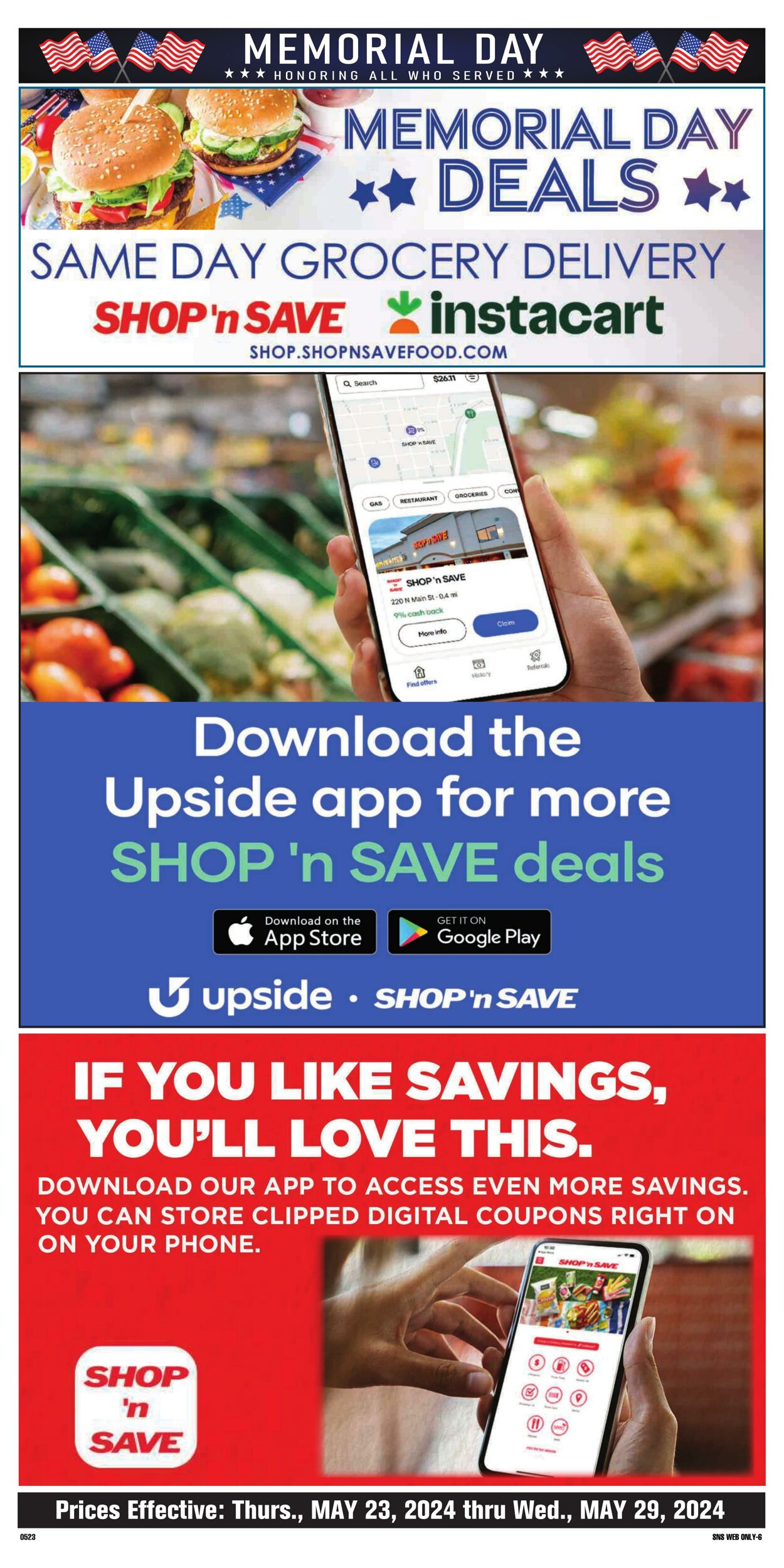 Weekly ad Shop'n Save 05/24/2024 - 05/31/2024