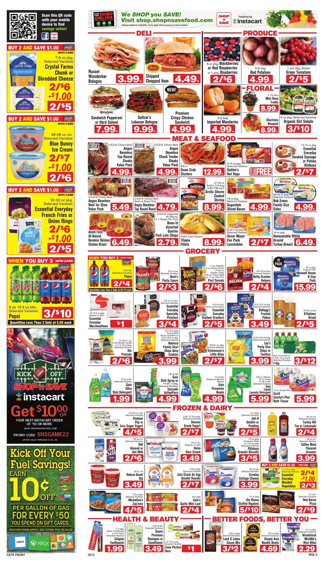 Weekly ad Shop'n Save 09/15/2022 - 09/21/2022