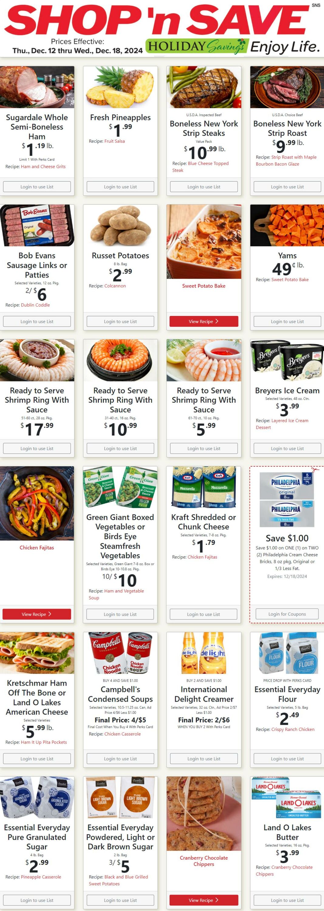 Weekly ad Shop'n Save 12/12/2024 - 12/18/2024