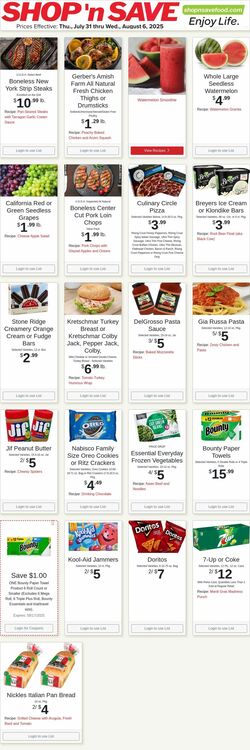 Weekly ad Shop'n Save 08/04/2025 - 08/10/2025